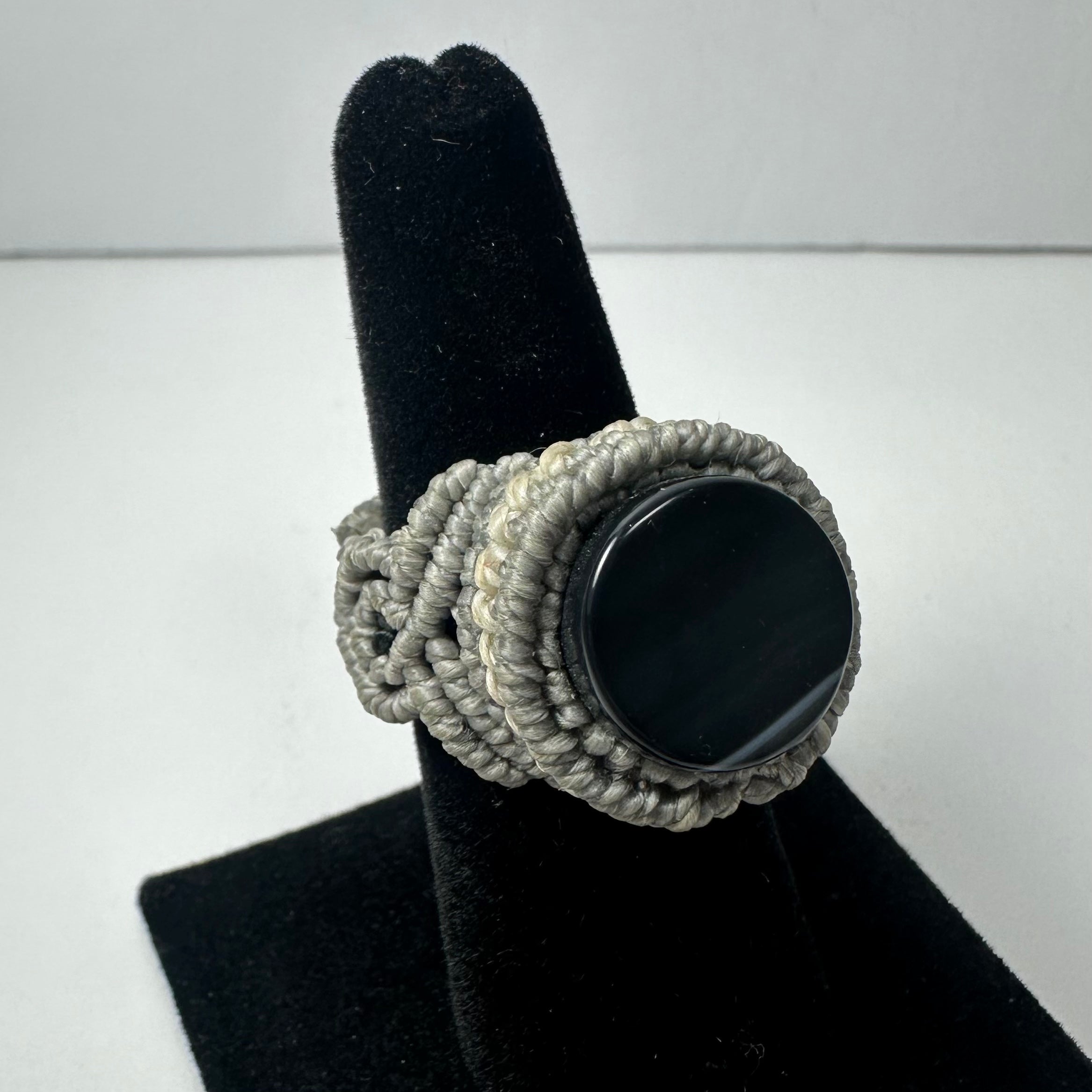 Handmade Woven Ring with Stone by Rare Earth Gallery - product image 18 for Resin Society