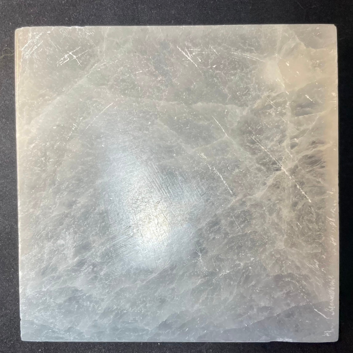 Selenite Crystal Charging Plate 10cm by Rare Earth Gallery - main product image for Resin Society