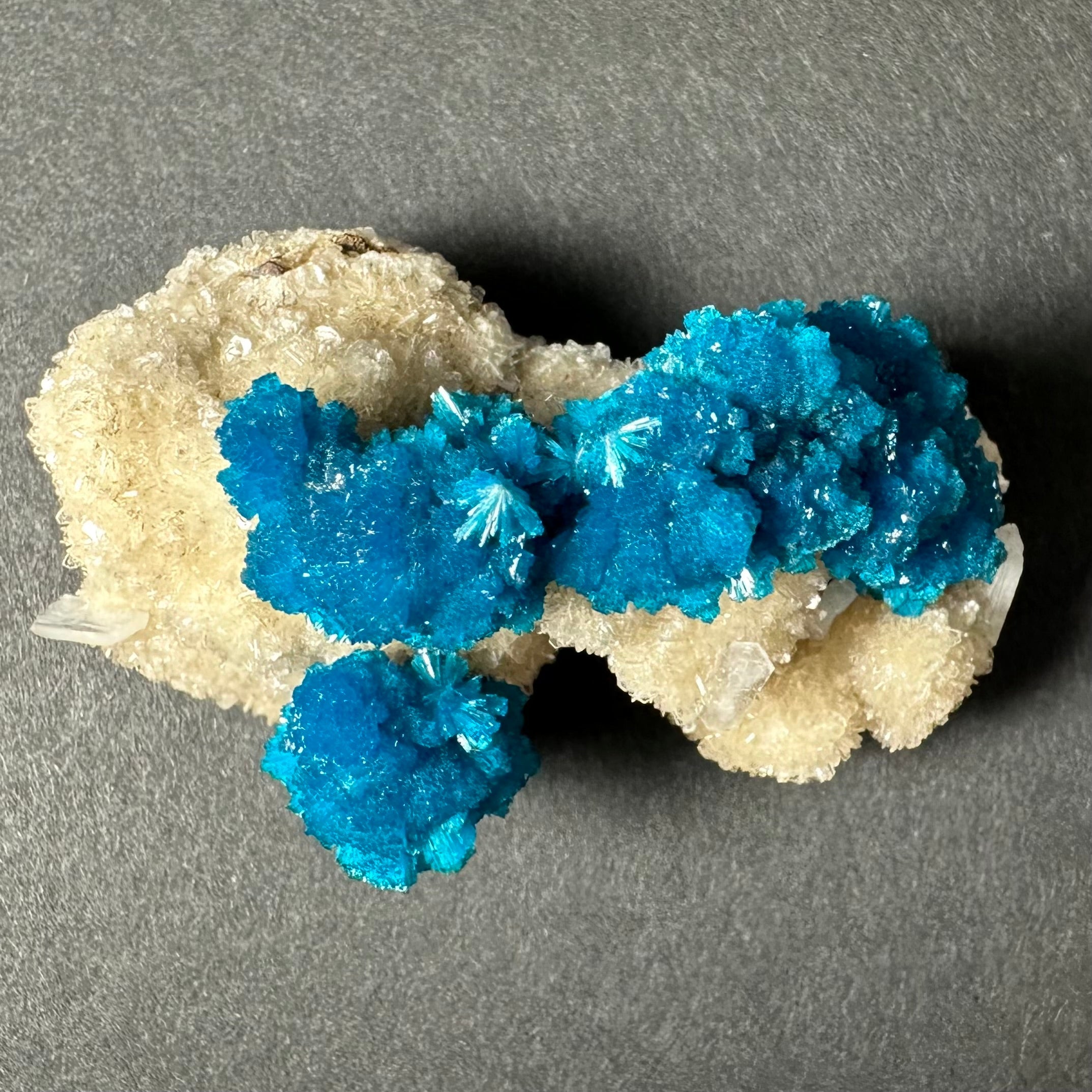 Cavansite with Stilbite on Matrix from Pune, Maharashtra, India by Rare Earth Gallery - product image 2 for Resin Society