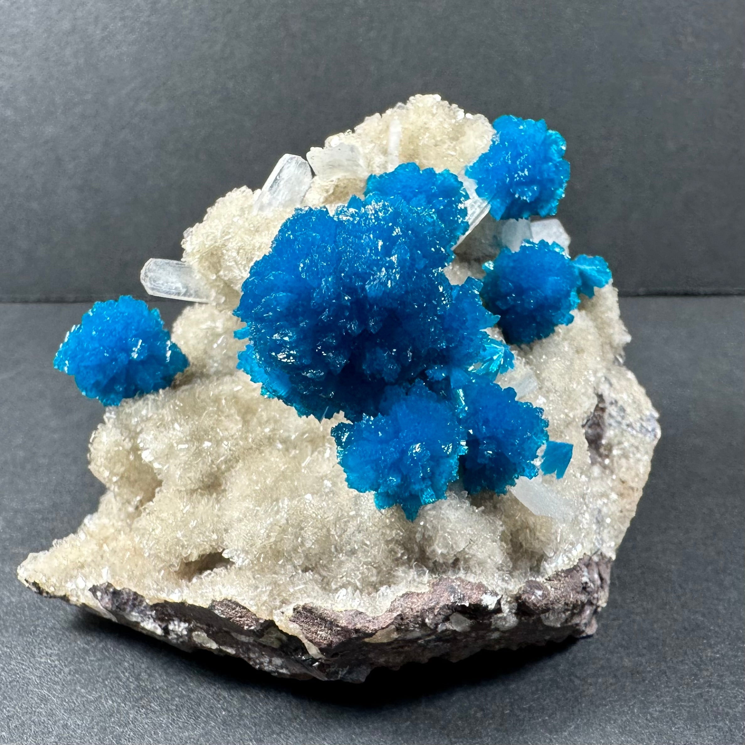 Cavansite with Stilbite on Matrix from Pune, Maharashtra, India by Rare Earth Gallery - main product image for Resin Society