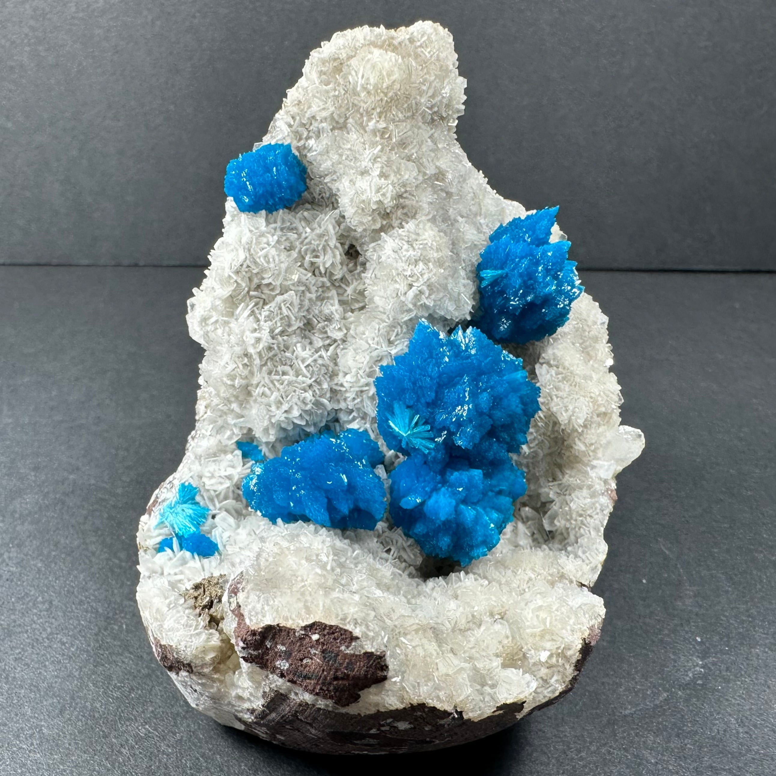 Cavansite with White Stilbite on Matrix Maharashtra, Pune, India by Rare Earth Gallery - product image 4 for Resin Society