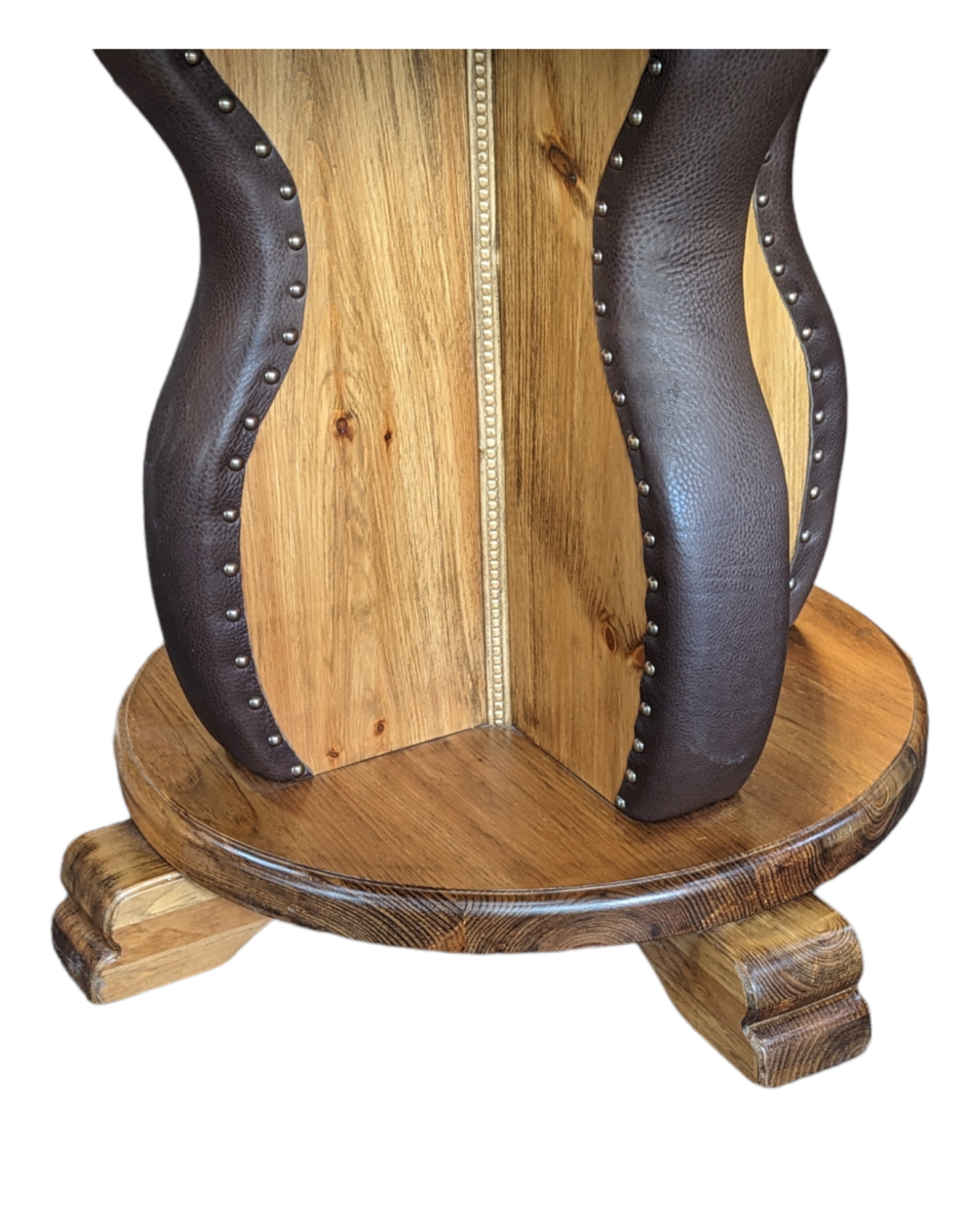 Leather Studded Gathering Table by Enrico Bartolini - product image 4 for Resin Society