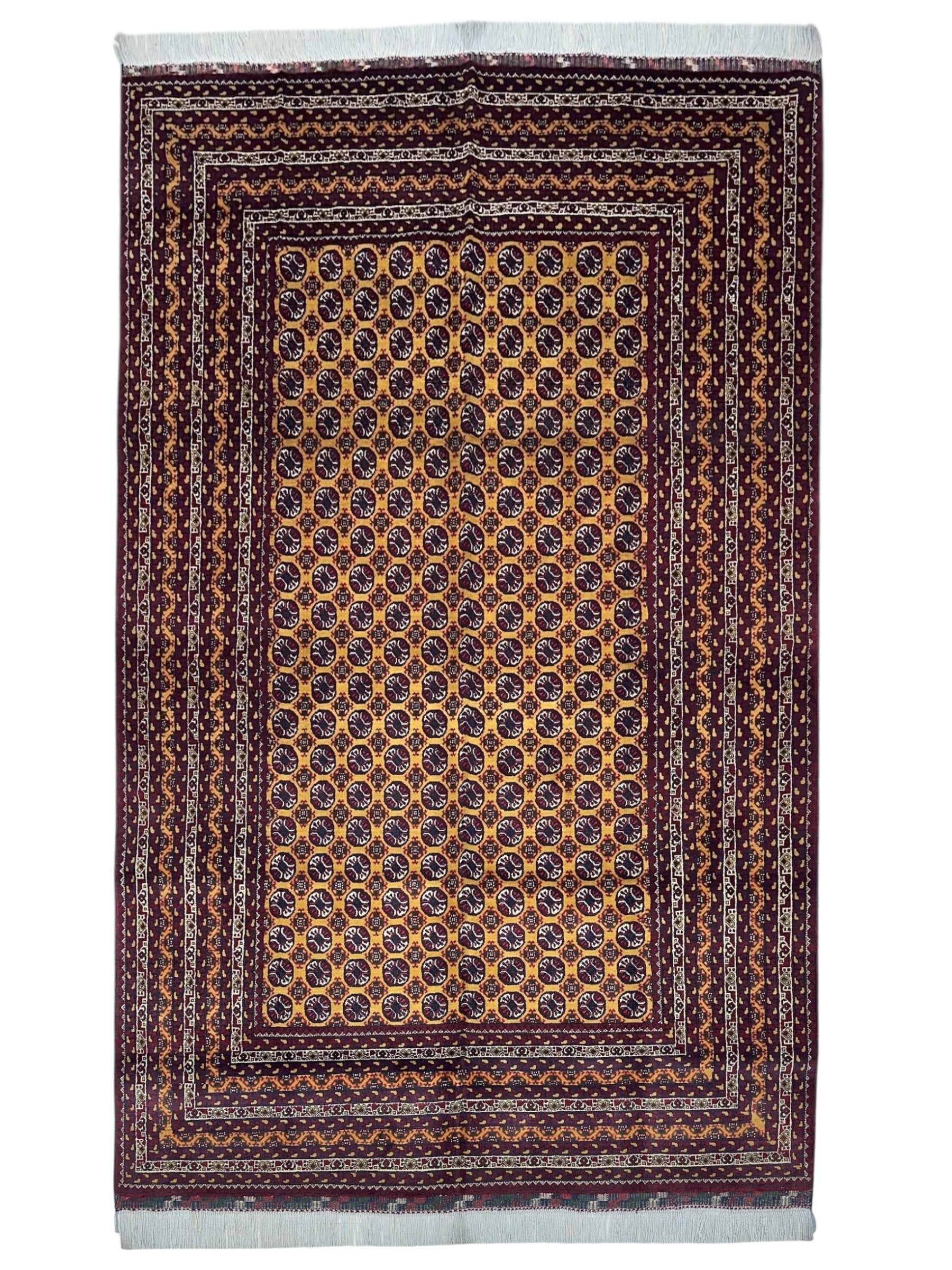 Hand-Knotted Afghani Mawri Wool Rug – 6’5″ x 9’4″ by Rugistan - main product image for Resin Society