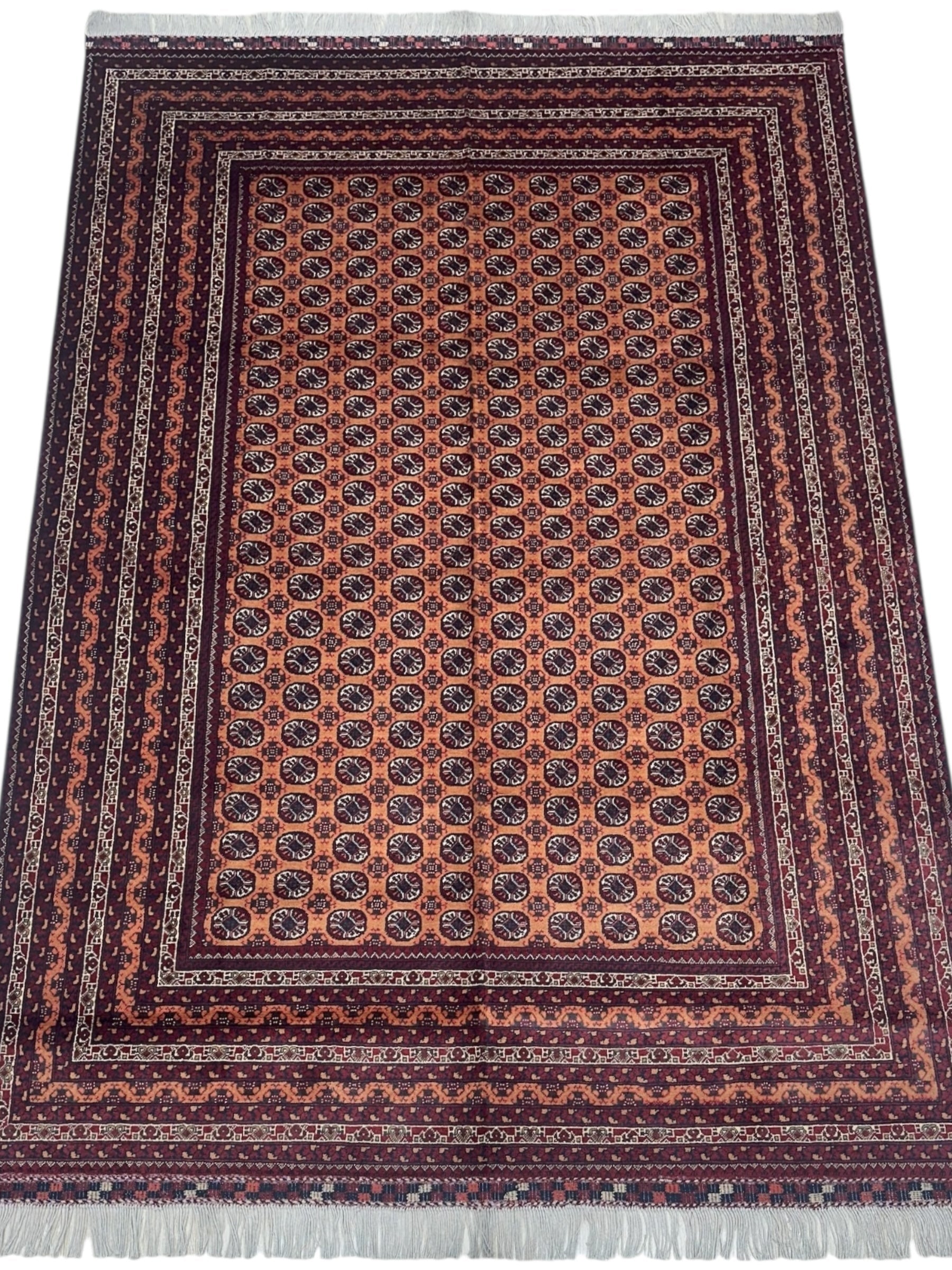 Hand-Knotted Afghani Mawri Wool Rug – 6'9″ x 9'6″ by Rugistan - product image 2 for Resin Society
