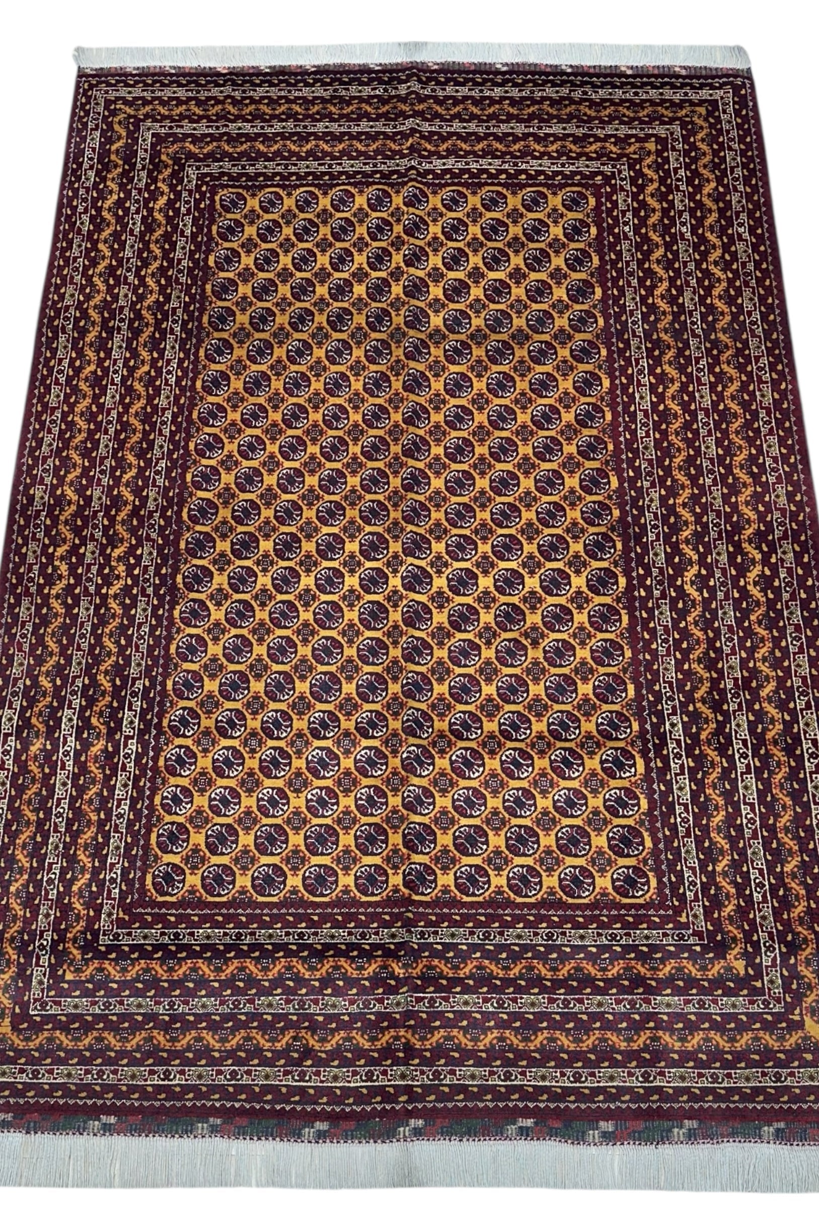 Hand-Knotted Afghani Mawri Wool Rug – 6’5″ x 9’4″ by Rugistan - product image 2 for Resin Society