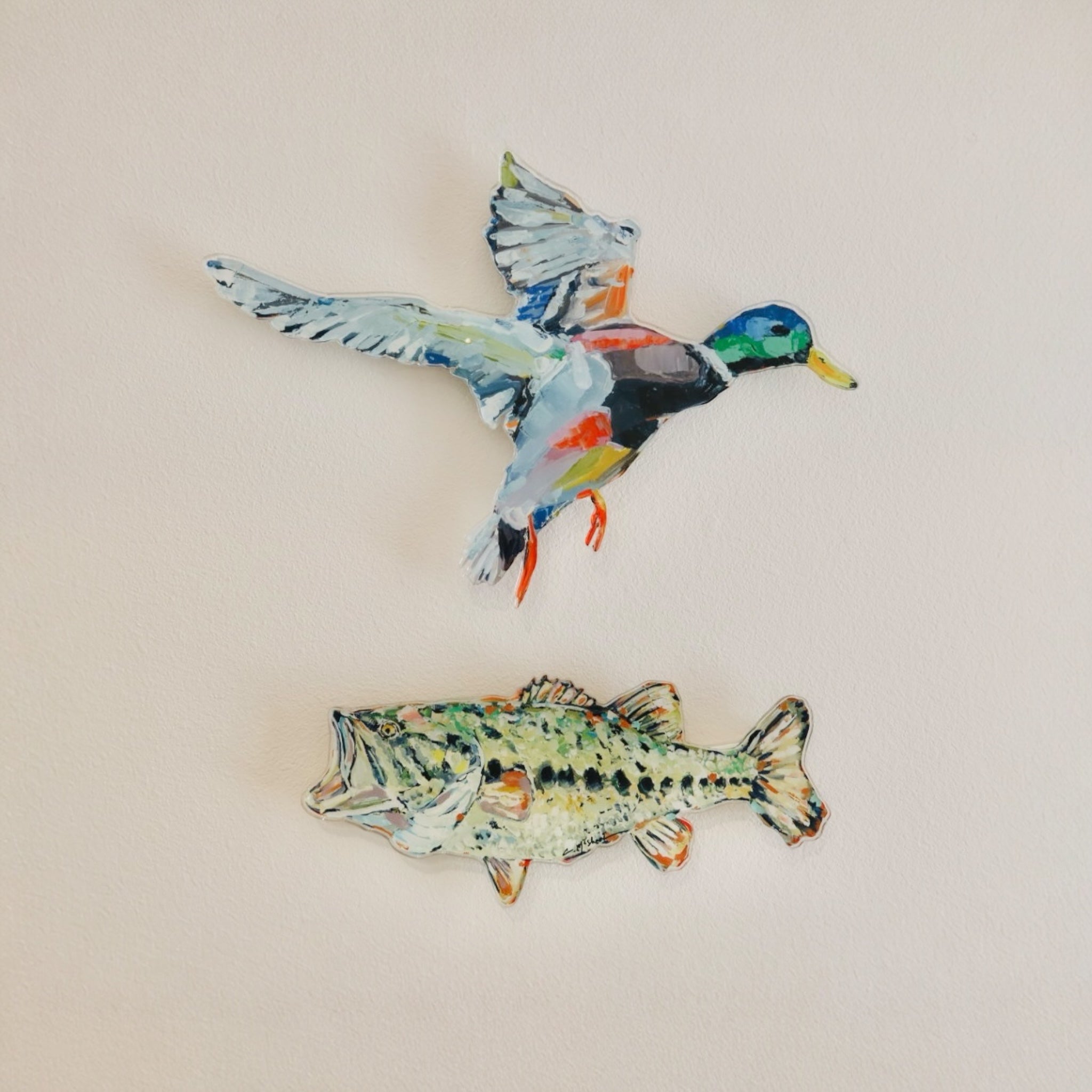 "Gone Fishin" Acrylic Wall Contour