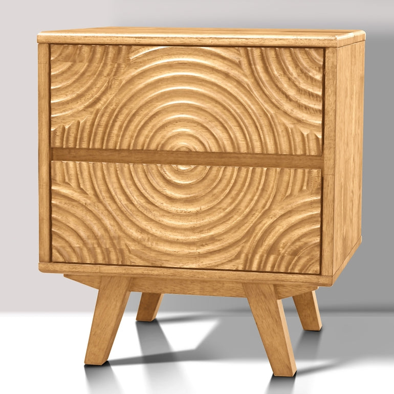 Harmony Solid Wood Nightstand detail image - Resin Society