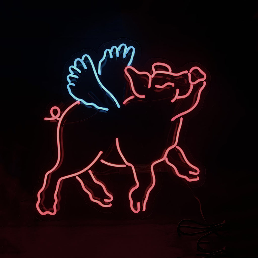 Pink Pig with Wings Neon Signs by Neon Signs Land - product image 2 for Resin Society