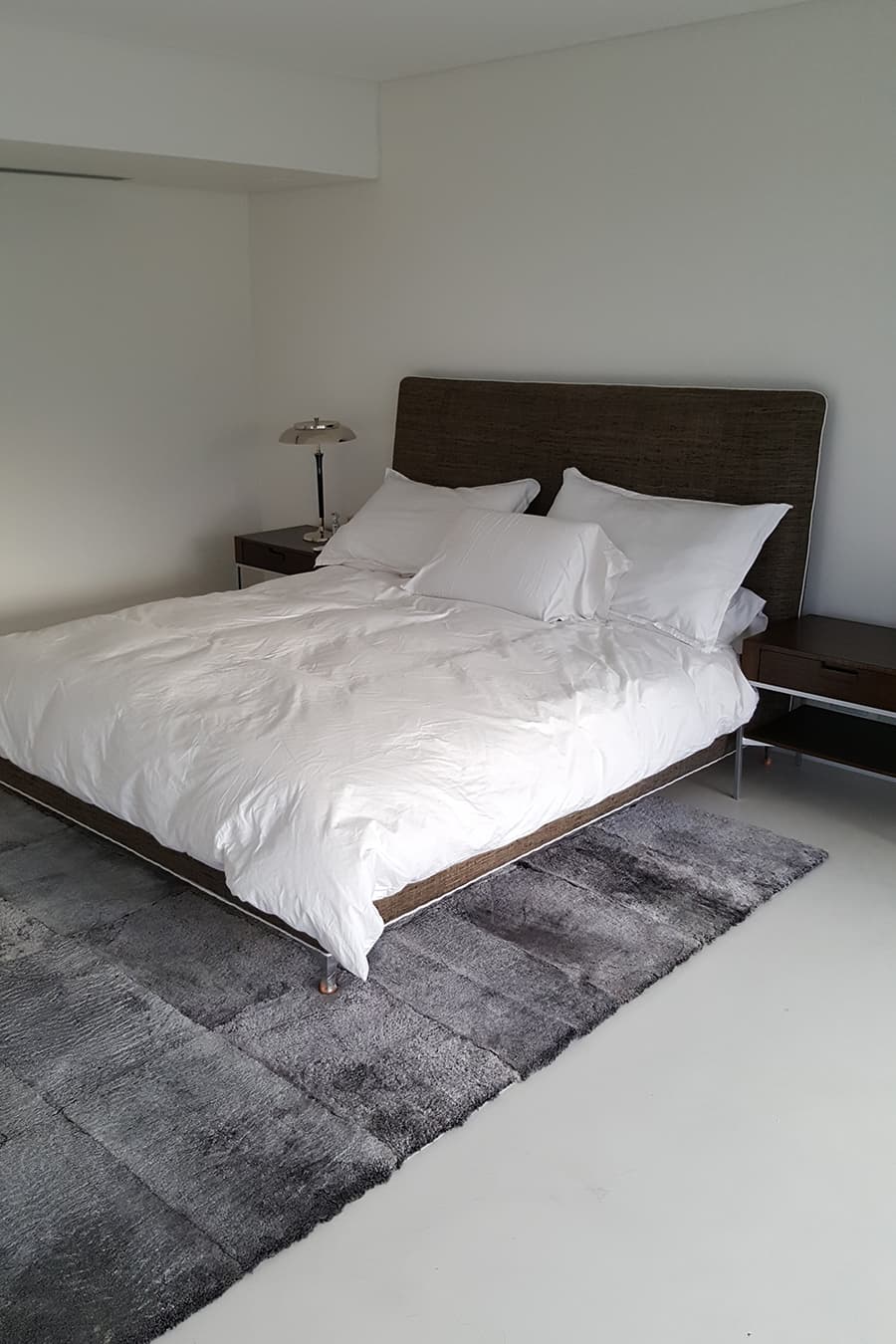 Plain Stacked - Charcoal Lambskin Rug by Homelosophy