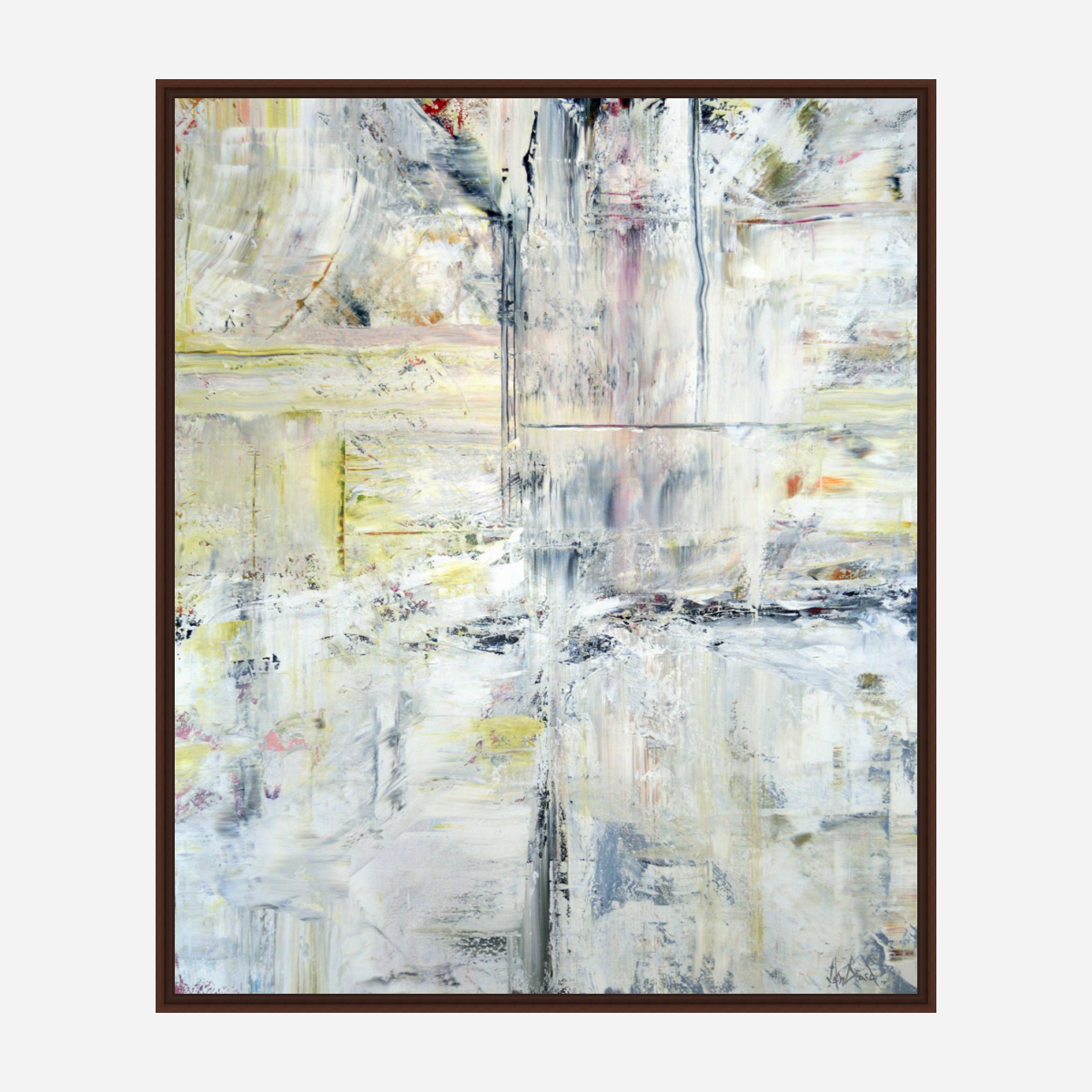 Platinum and Yellow Artist Enhanced Canvas Print by John Beard Collection - product image 5 for Resin Society