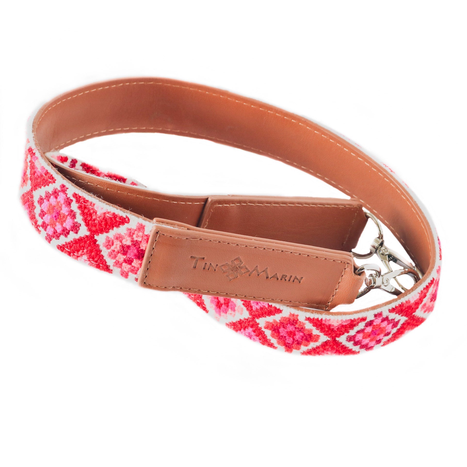 Mai Woven Bag Strap - Poppy with Leather by Tin Marin Brand - product image 9 for Resin Society