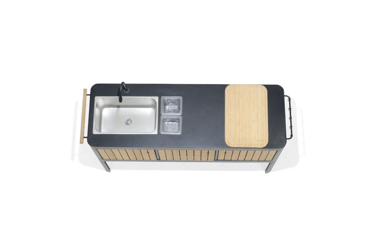 Portals Dark Outdoor Kitchen by LifestyleGarden US - product image 12 for Resin Society