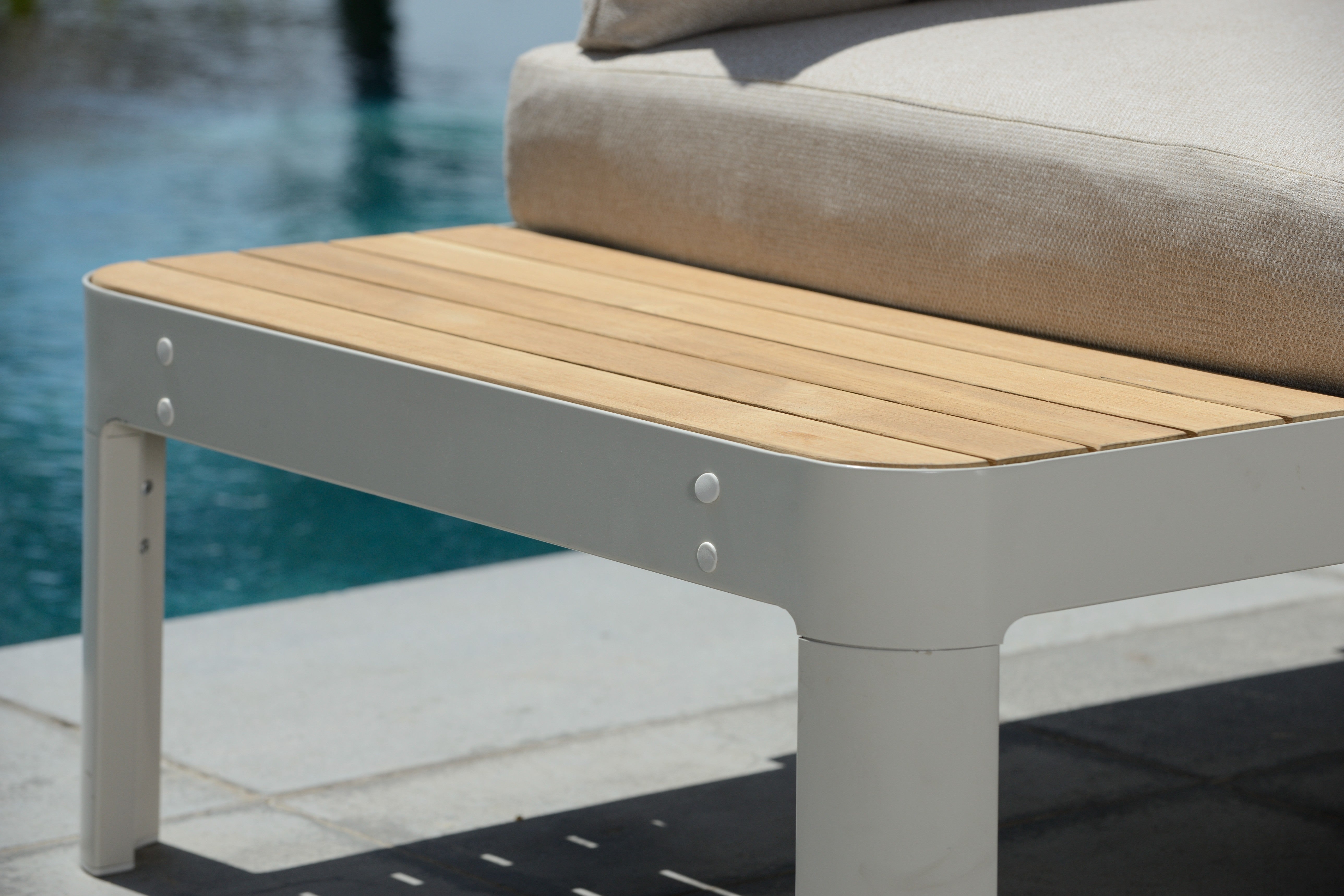 Portals Teak and Aluminum Modular Sofa 3pc Set by LifestyleGarden US - product image 3 for Resin Society