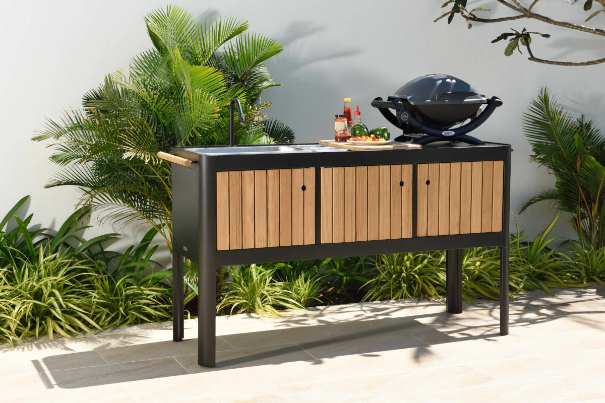 Portals Dark Outdoor Kitchen by LifestyleGarden US - main product image for Resin Society