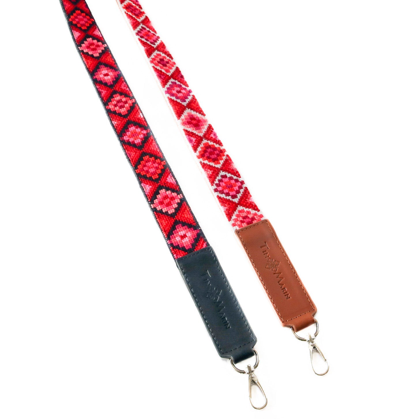 Mai Woven Bag Strap - Poppy with Leather by Tin Marin Brand - product image 6 for Resin Society