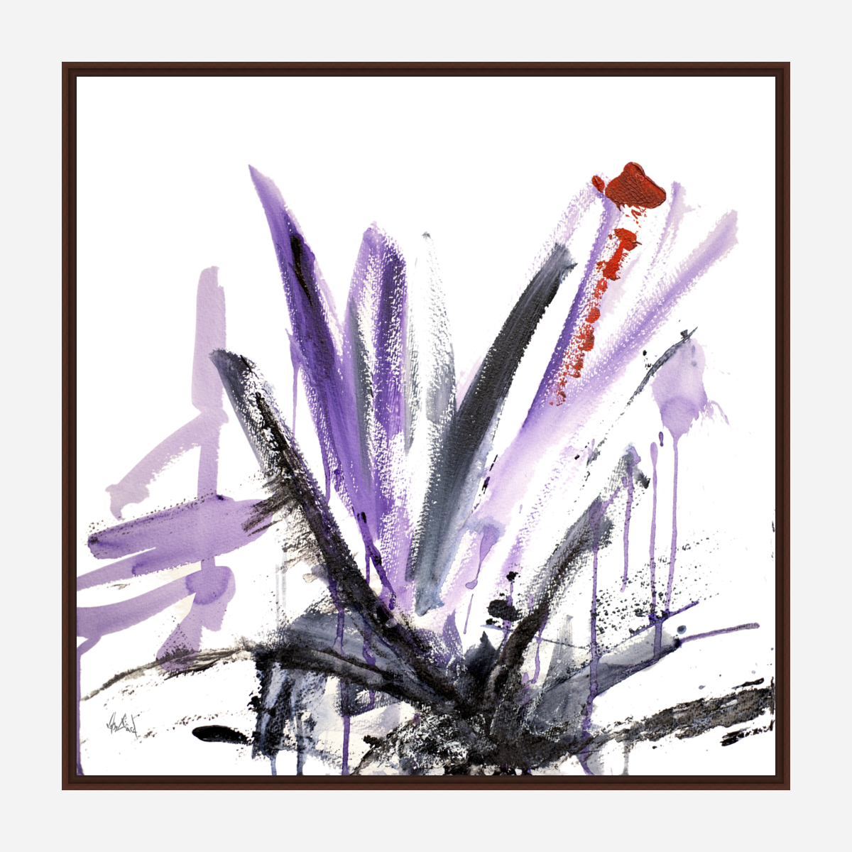 Purple and Black I Artist Enhanced Canvas Print by John Beard Collection - product image 5 for Resin Society