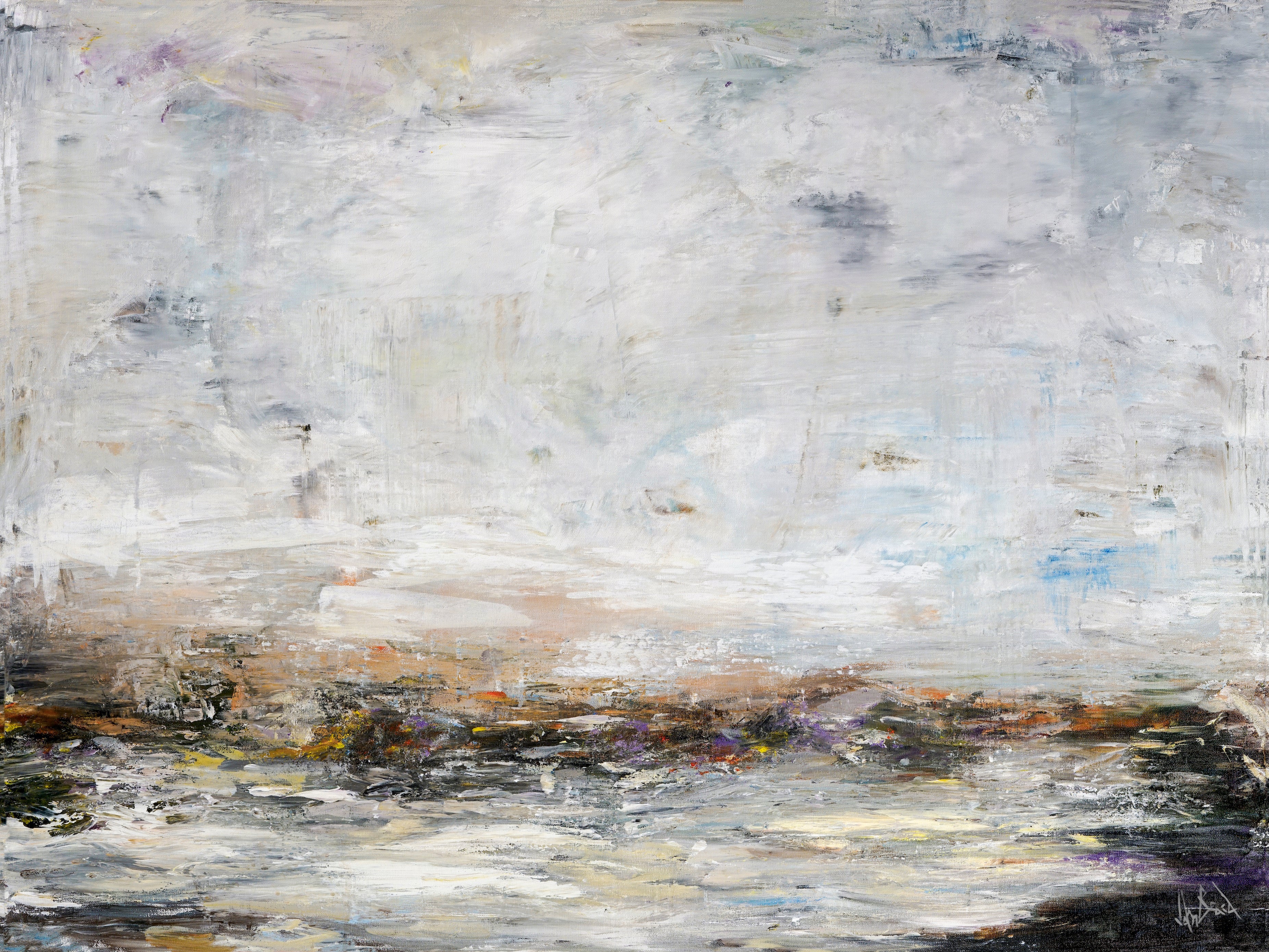 Purple Haze Artist Enhanced Canvas Print by John Beard Collection - main product image for Resin Society