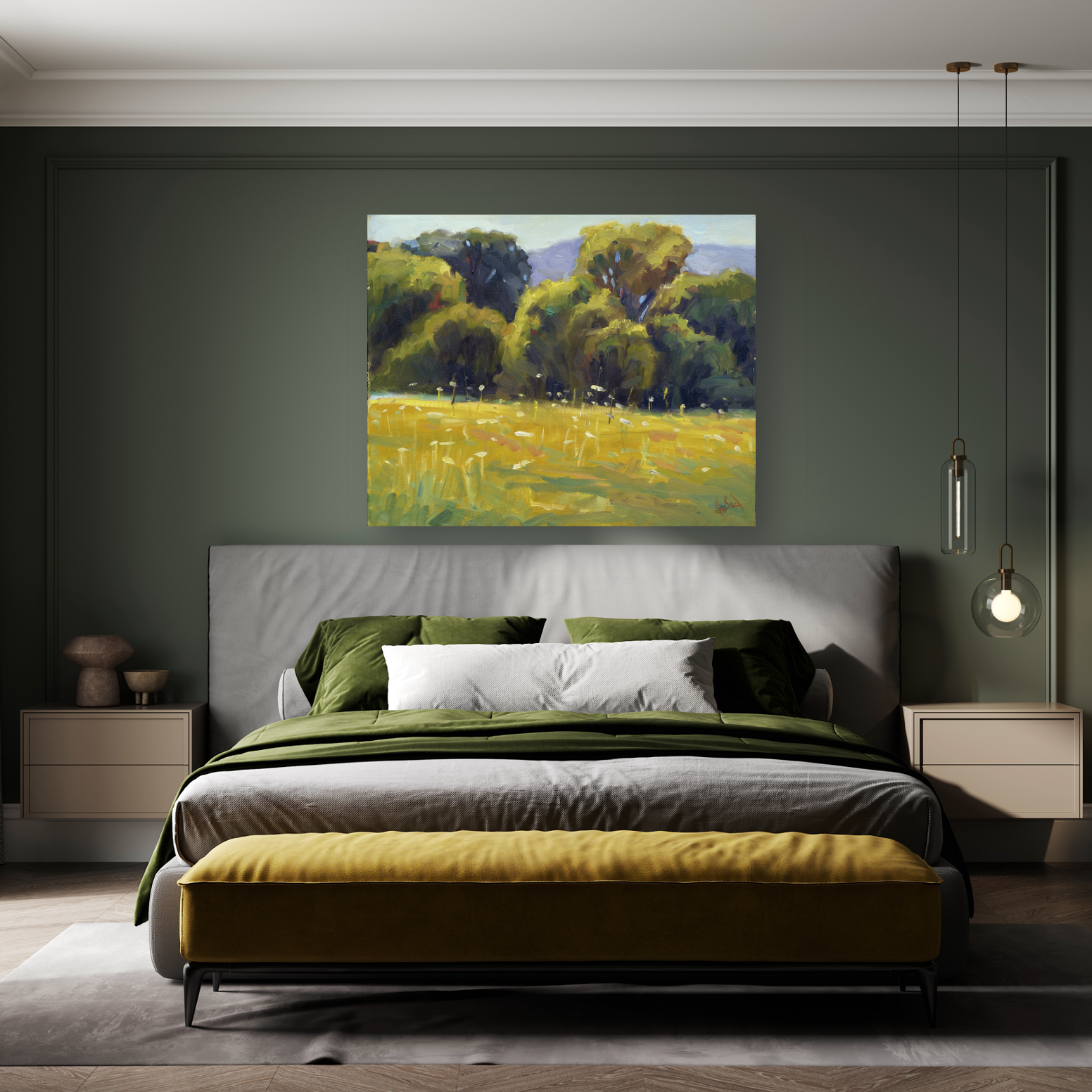Queen Anne's Lace Artist Enhanced Canvas Print by John Beard Collection - product image 2 for Resin Society