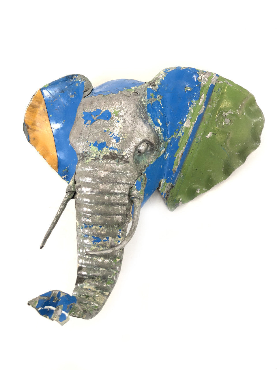 Elephant Animal Mask - Recycled Metal Wall Art by Mbare Ltd - product image 2 for Resin Society