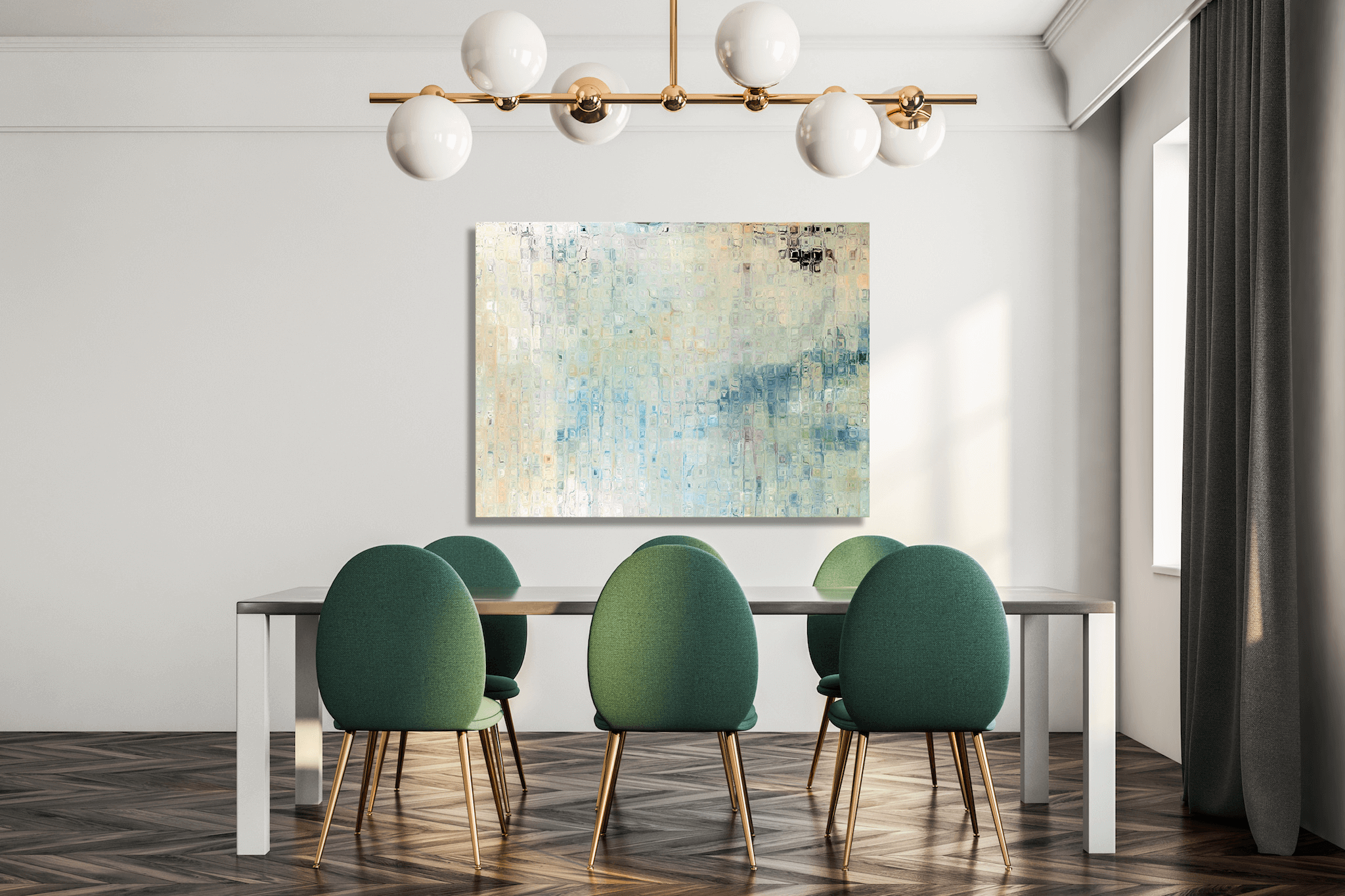 Rain II Artist Enhanced Canvas Print by John Beard Collection - product image 2 for Resin Society