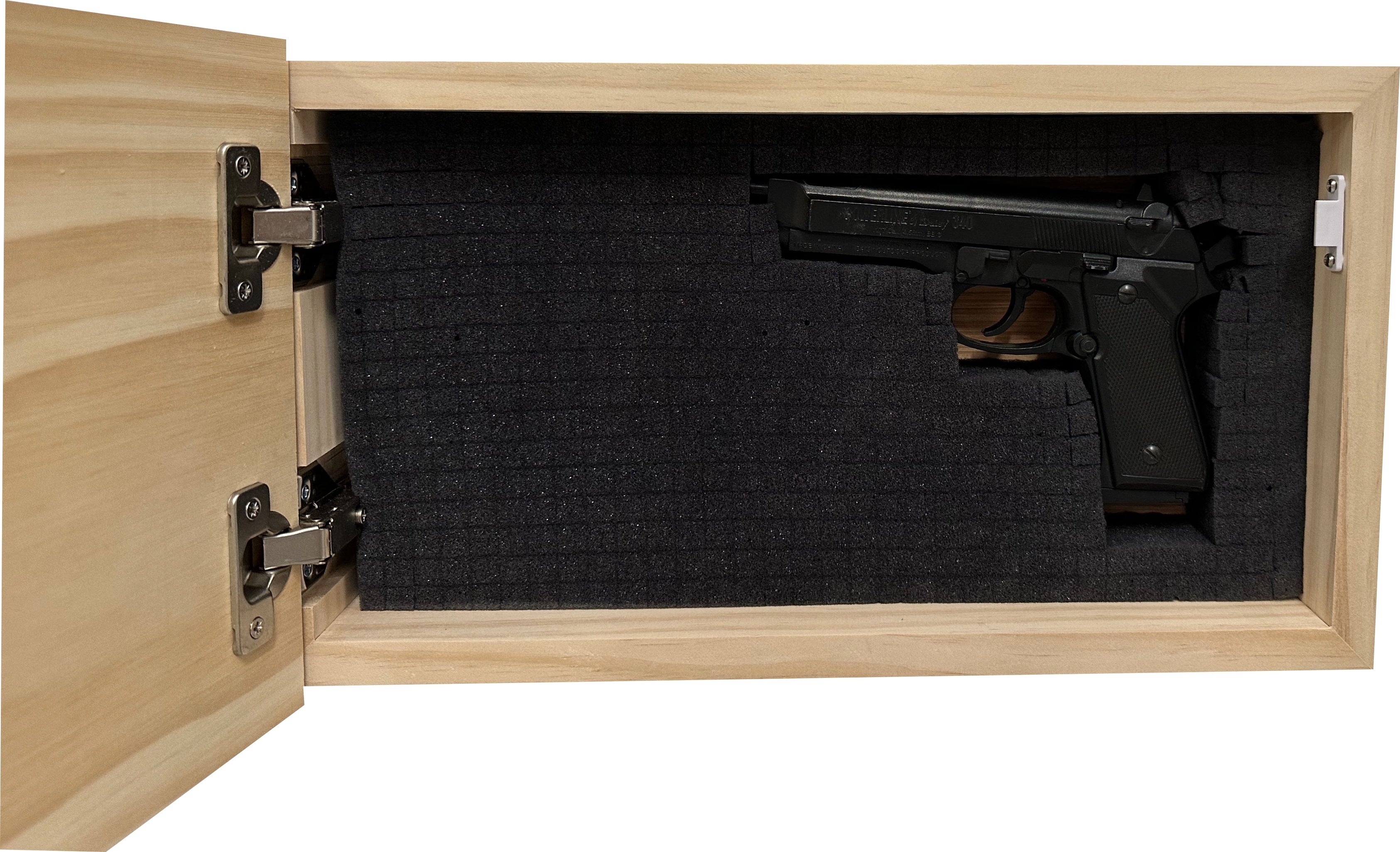 American Flag Decorative & Secure Wall-Mounted Gun Cabinet (Red & Blue) by Bellewood Designs - product image 7 for Resin Society