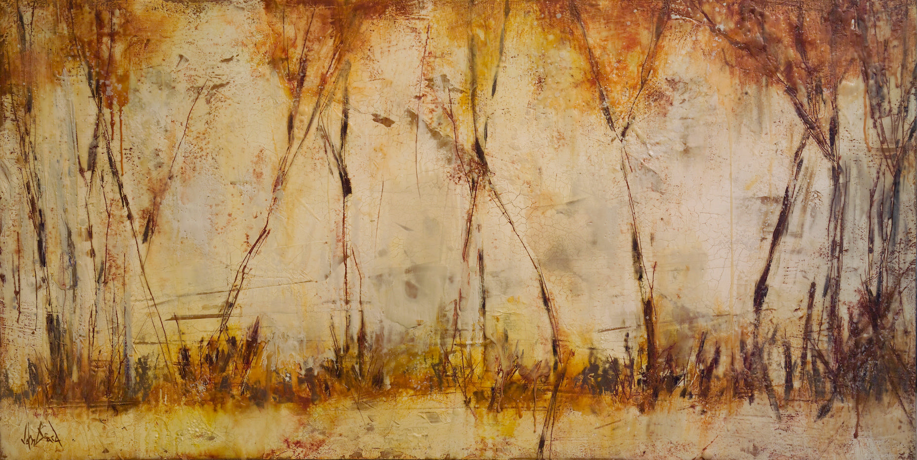 Reeds Artist Enhanced Canvas Print by John Beard Collection - main product image for Resin Society