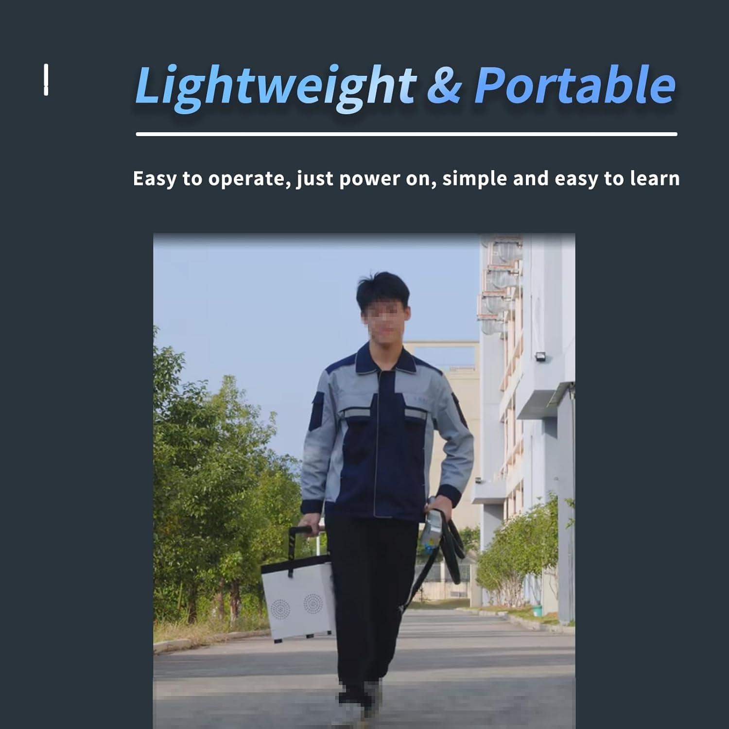 ML-QF-SS-SC-HW 100W Portable Laser Cleaning Machine