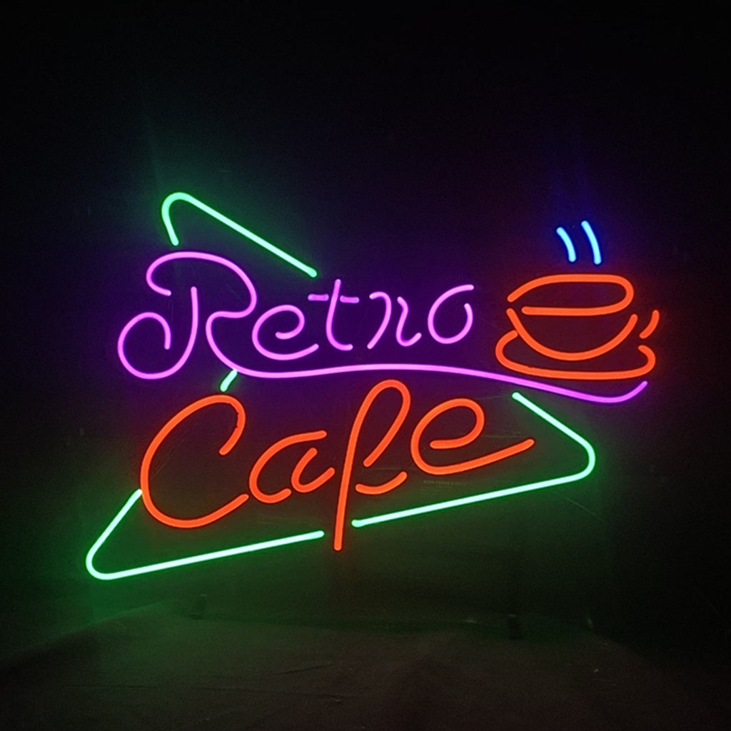 Retro Cafe Neon Light Sign by Neon Signs Land - product image 2 for Resin Society