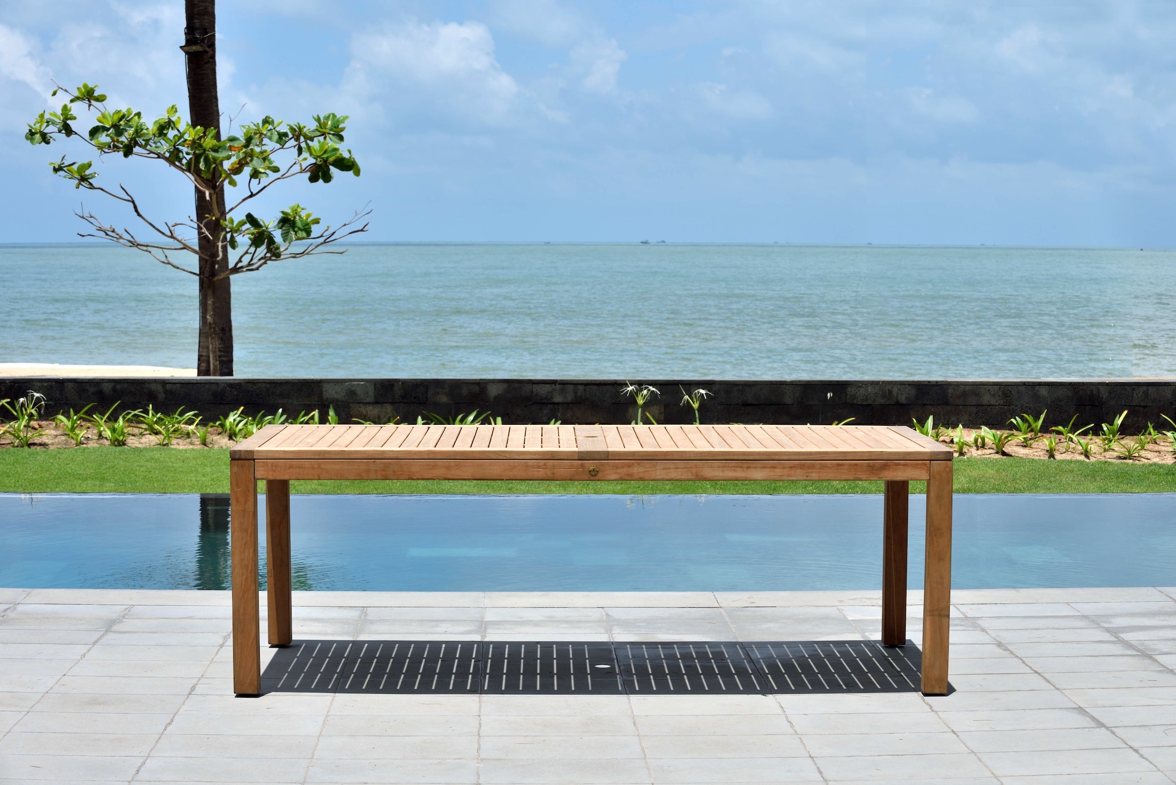 Rinjani Rectangular Teak Table and Fortuna Armchair Dining Set by LifestyleGarden US - product image 5 for Resin Society