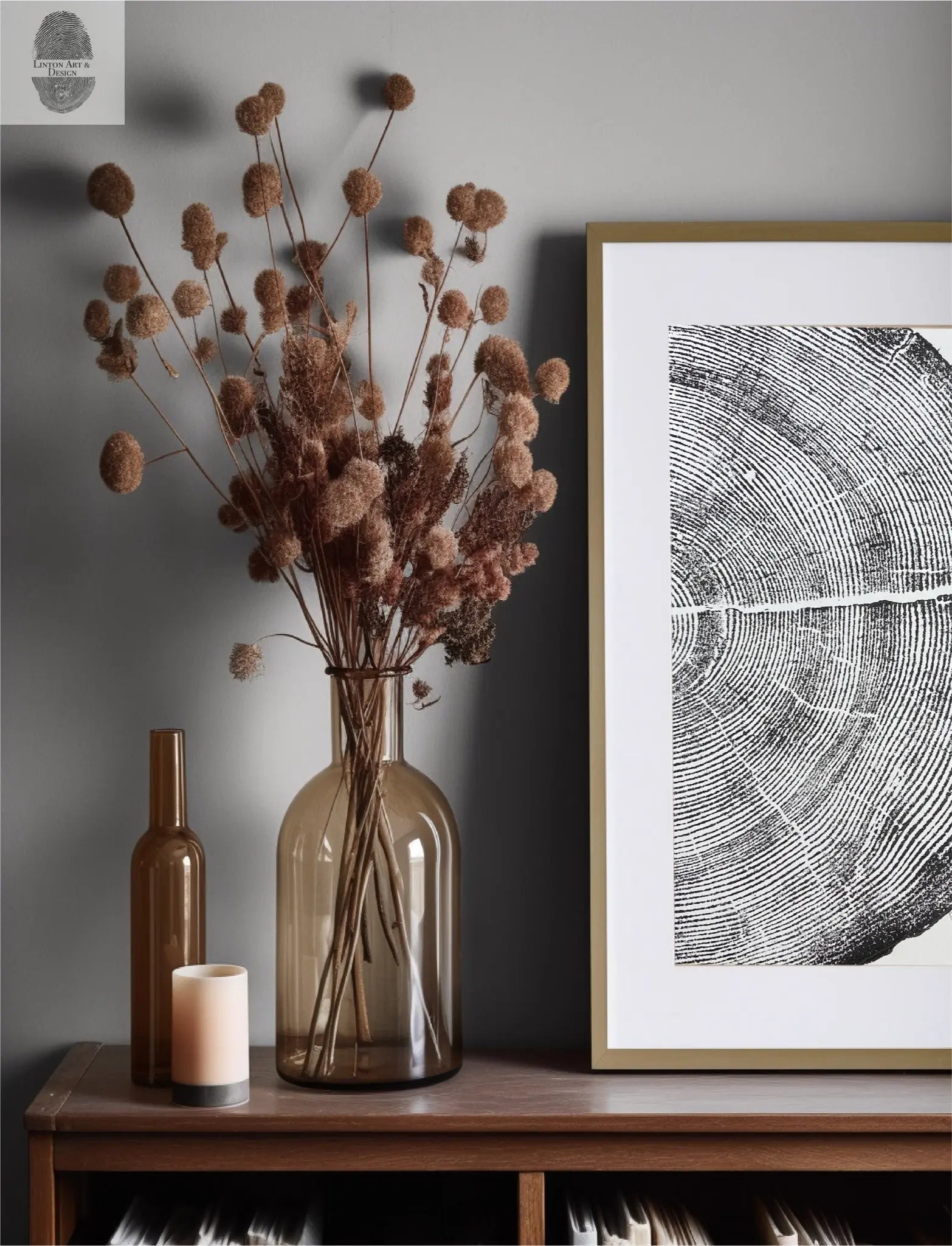 Rock Canyon Pine Cropped Limited Edition 11x14 Art Print, hand pressed and signed by artist lintonart