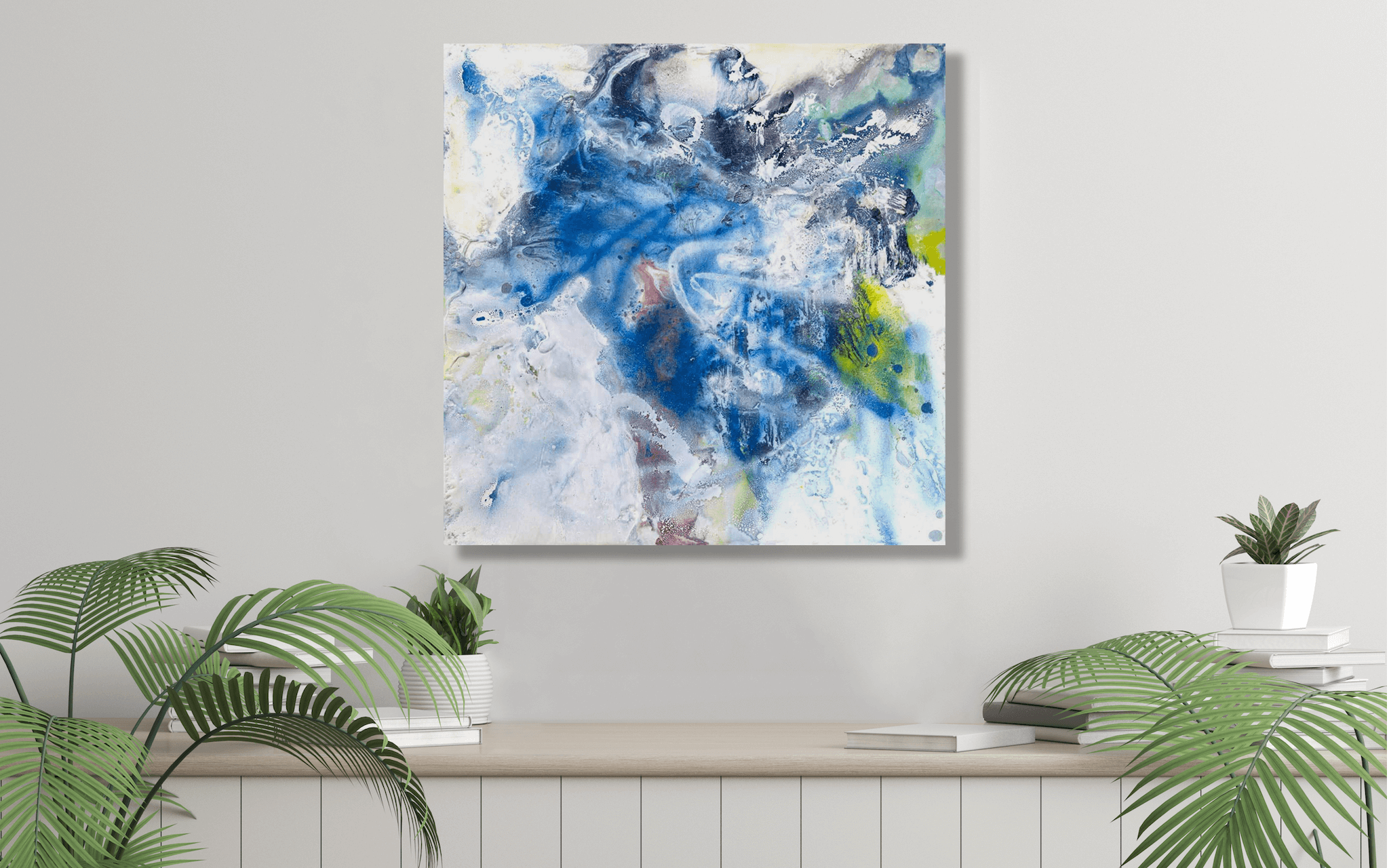 Rose Quartz 48x48 Artist Enhanced Canvas Print, Espresso Float Frame by John Beard Collection - product image 2 for Resin Society