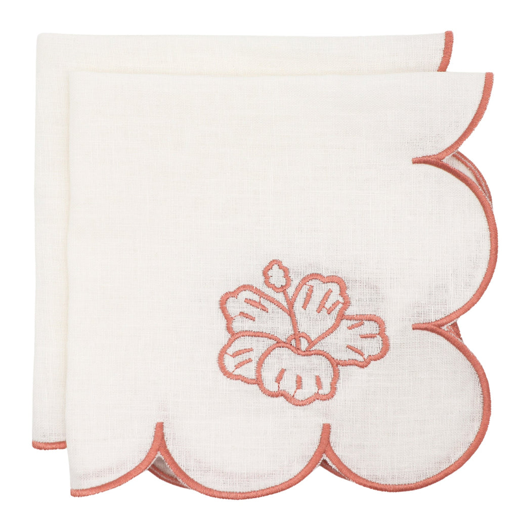 Rosette Ivory Napkin - Set of 4 by Ro'Table - main product image for Resin Society