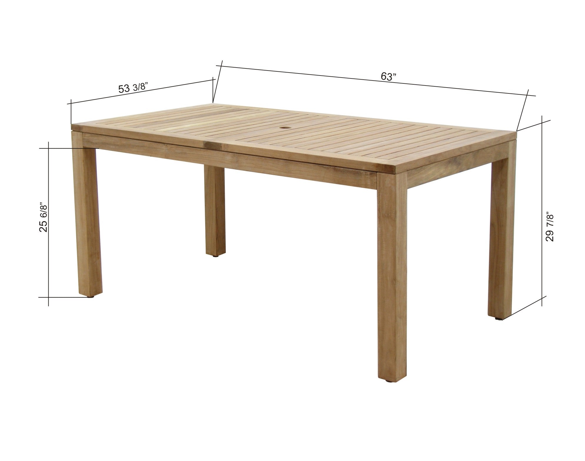 Rinjani Rectangular Table and 4 Vera Stacking Armchair Dining Set by LifestyleGarden US - product image 7 for Resin Society