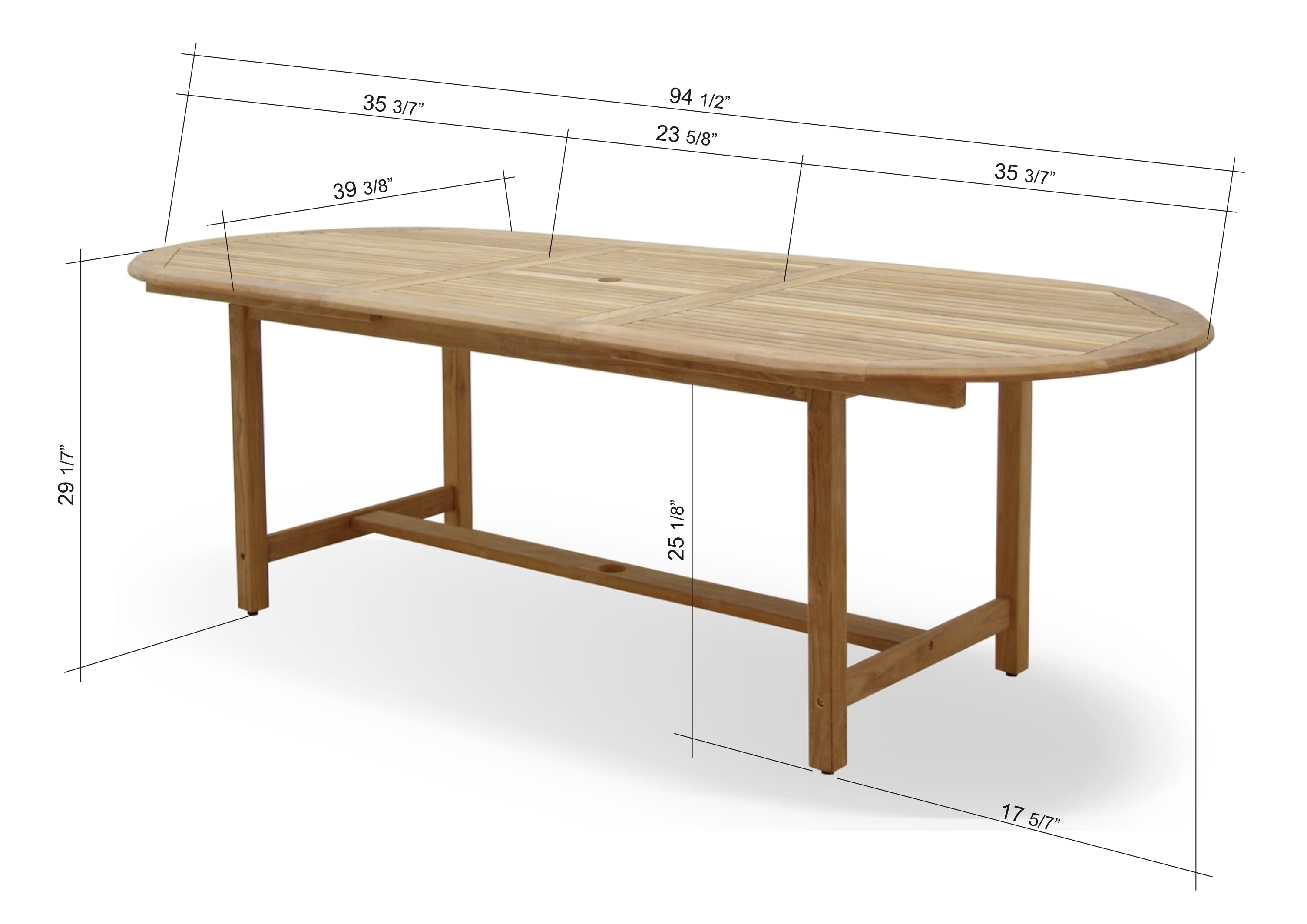 Julien FSC Certified Teak Wood Outdoor Patio Extendable Dining Set by LifestyleGarden US - product image 6 for Resin Society