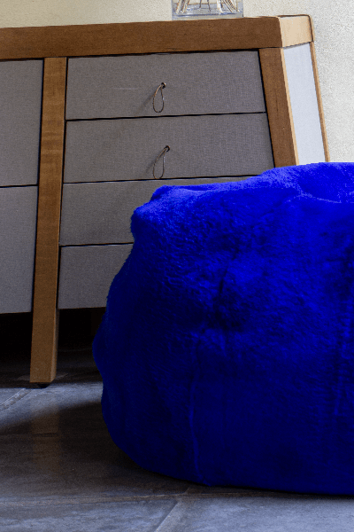 Shearling Handmade Pouf by Homelosophy