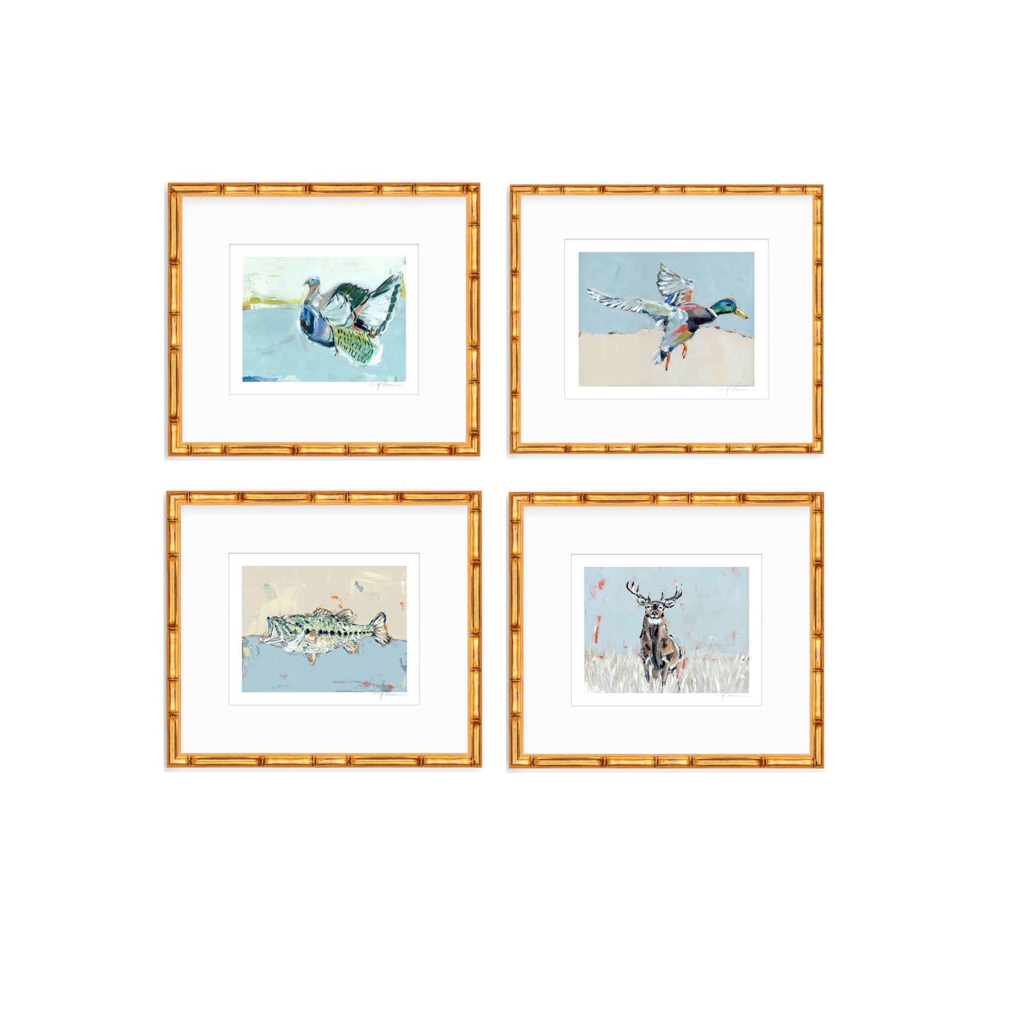 Southern Raised Mallard Fish Deer Turkey Fine Art Print by Chelsea McShane Art - product image 14 for Resin Society