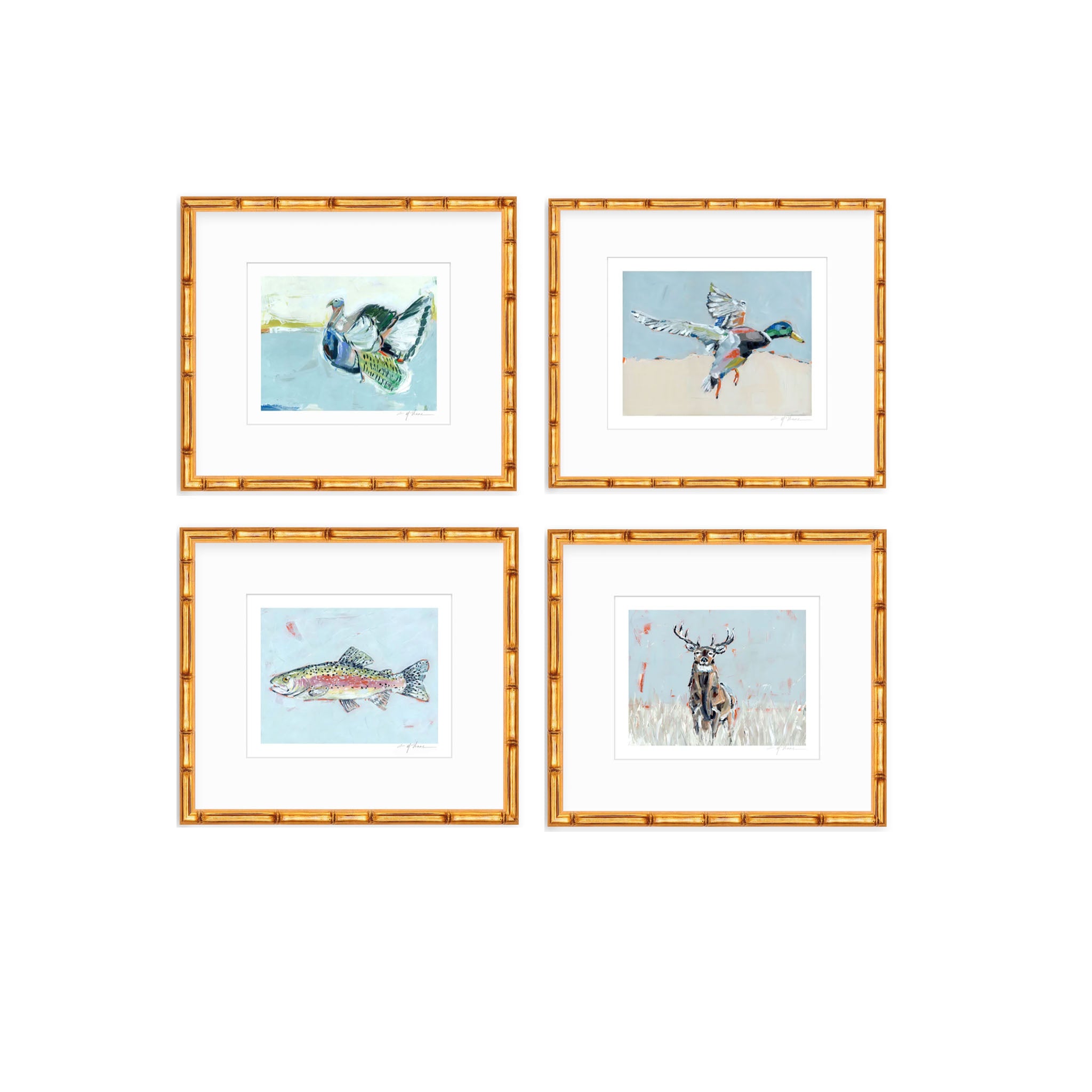 Southern Raised Mallard Fish Deer Turkey Fine Art Print by Chelsea McShane Art - product image 13 for Resin Society