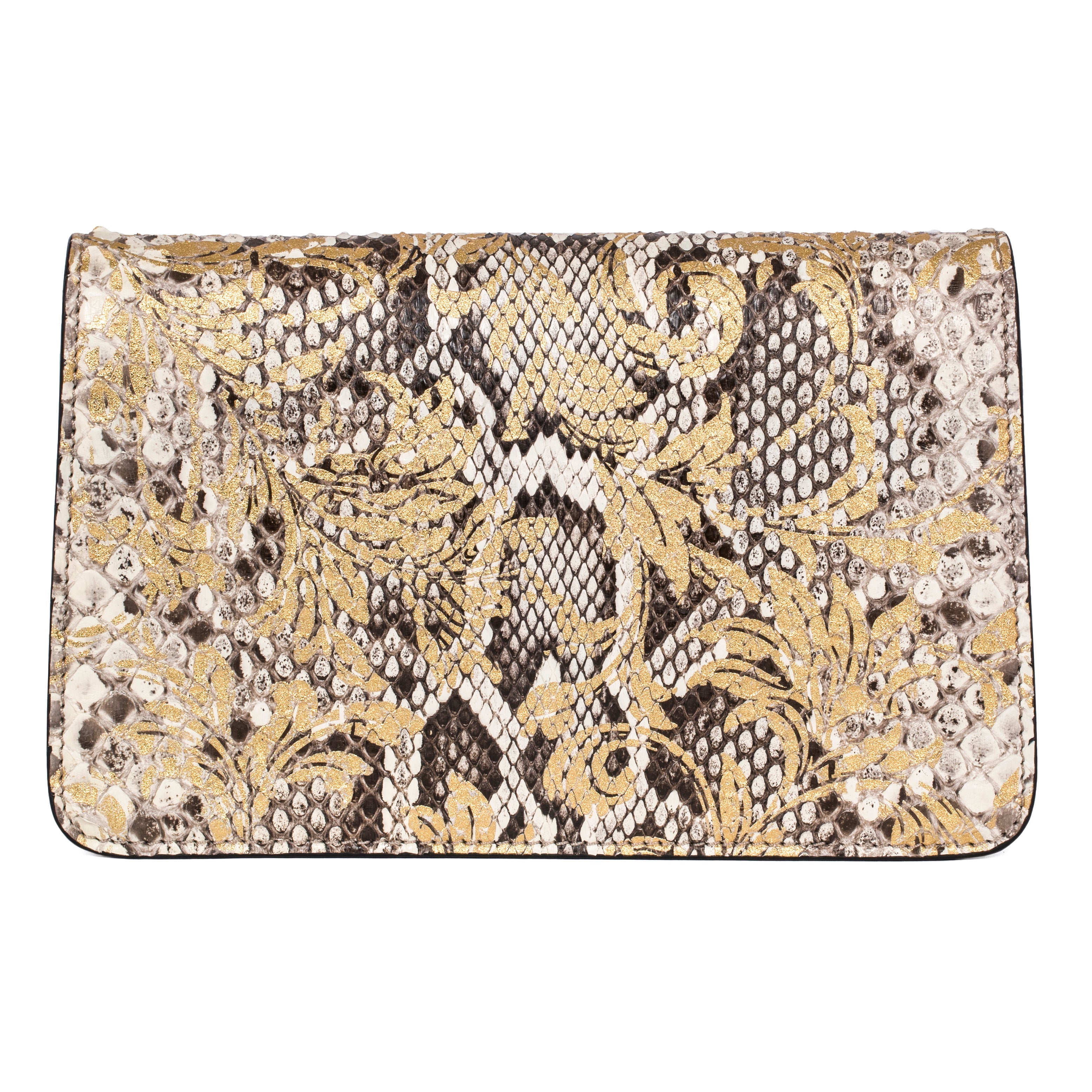 Arabesque Python Clutch With Custom Swarovski Stone by Allysa Payne Beverly Hills - product image 4 for Resin Society