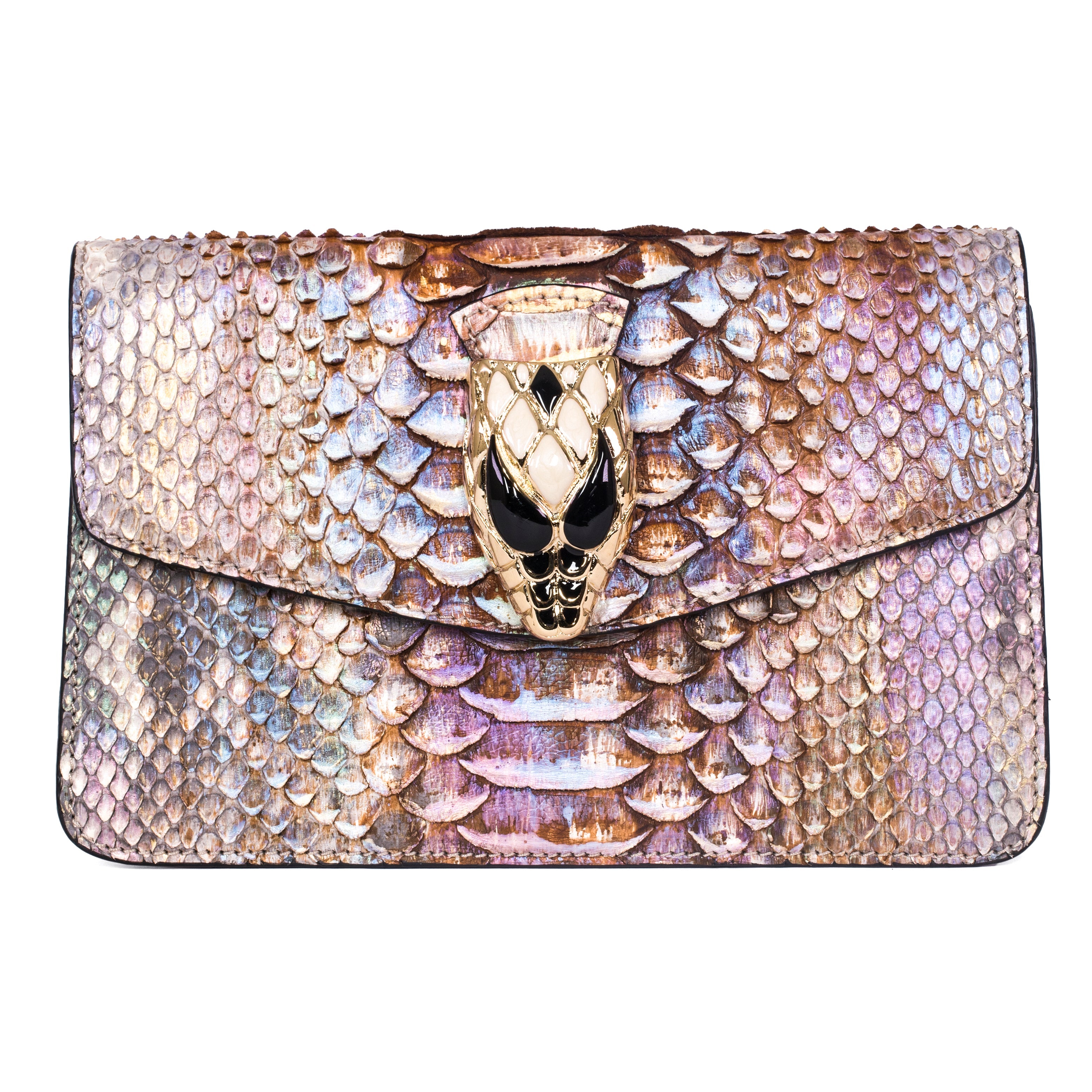 Iridescent Python Clutch with Snake Head by Allysa Payne Beverly Hills - product image 3 for Resin Society