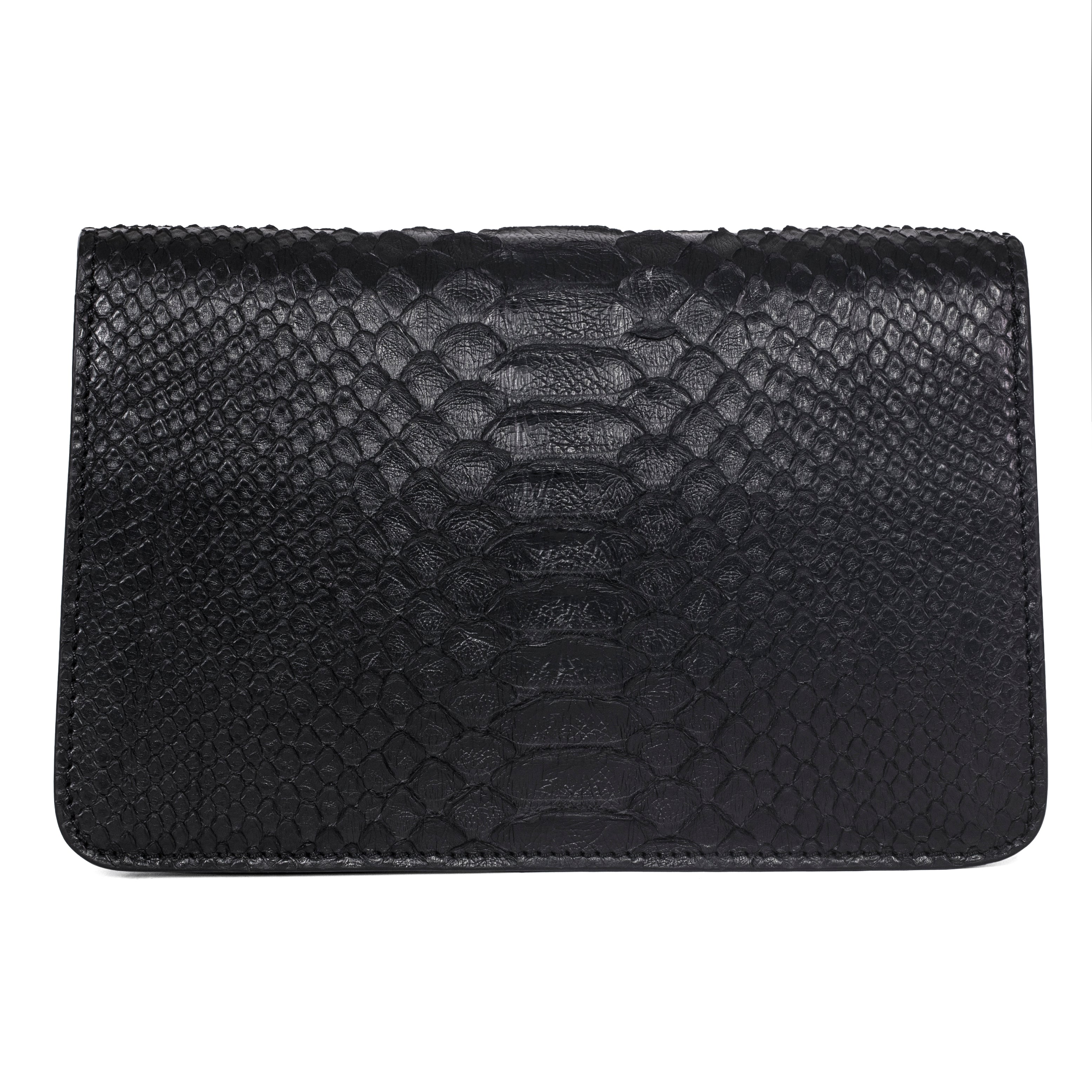 Black Python Clutch With Snake Head by Allysa Payne Beverly Hills - product image 4 for Resin Society