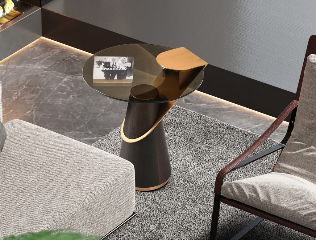 Zaria Side Table detail image - Resin Society