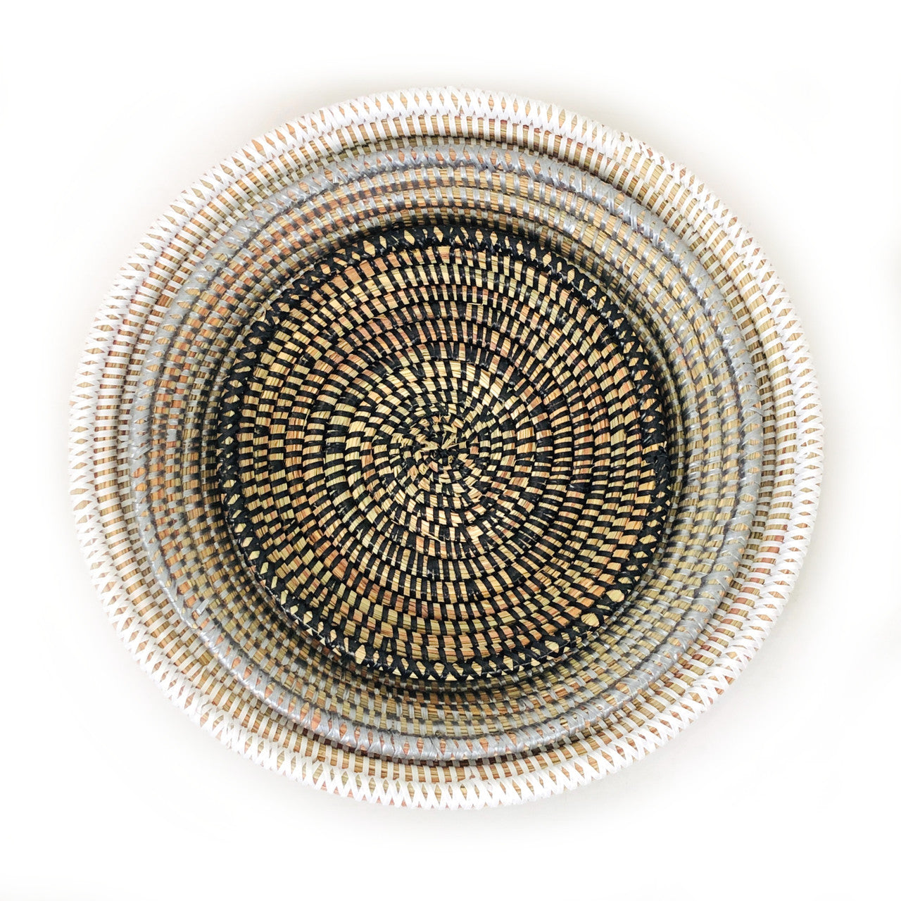 Tabletop Basket Bowl Set - Black/ Grey/ White by Mbare Ltd - product image 3 for Resin Society