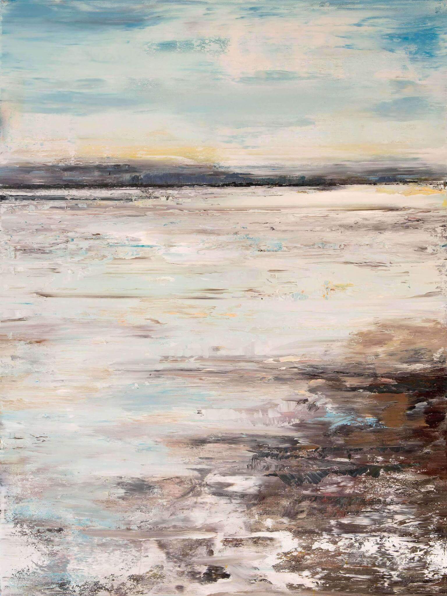Sand Bar Artist Enhanced Canvas Print by John Beard Collection - main product image for Resin Society