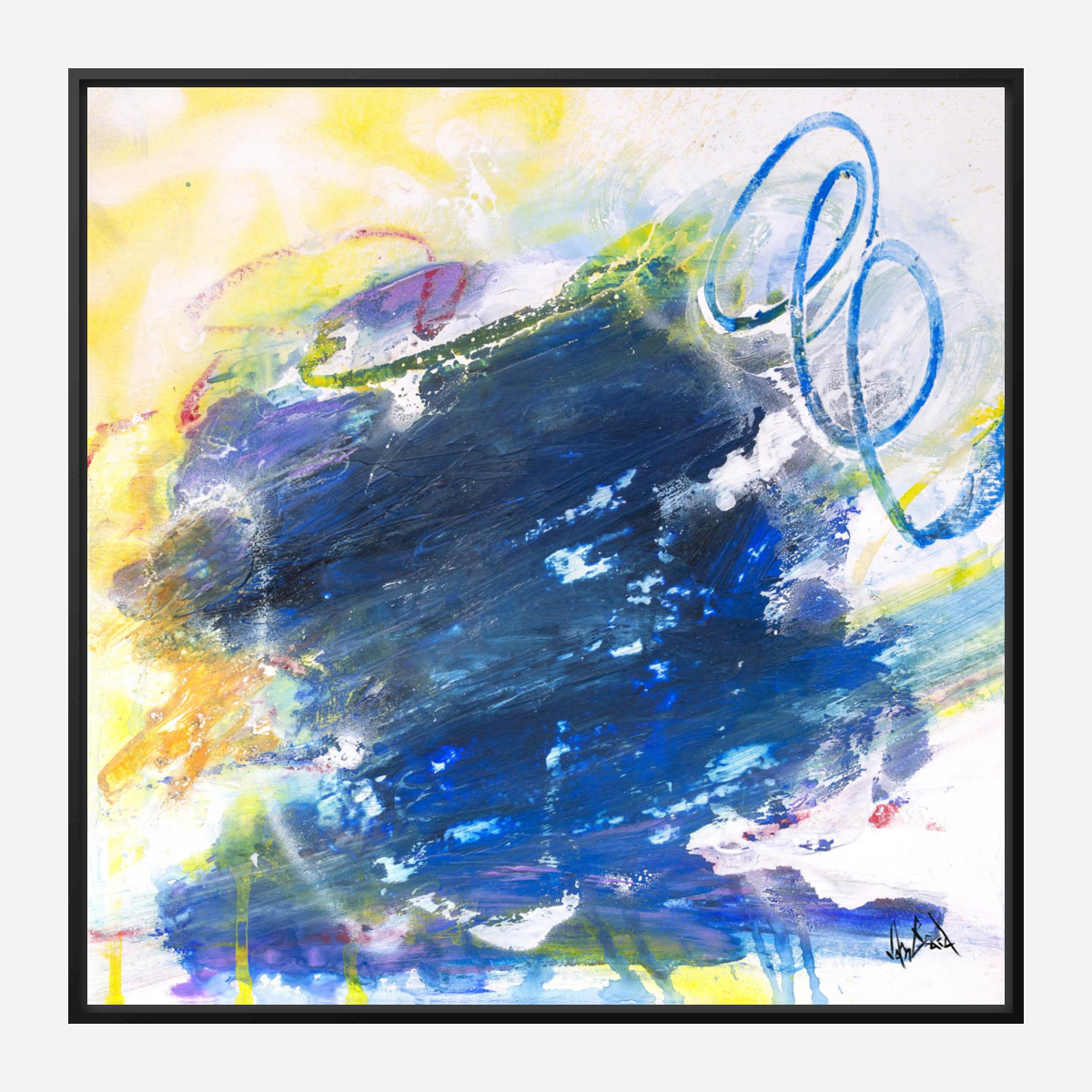 Sapphire Artist Enhanced Canvas Print by John Beard Collection - product image 9 for Resin Society