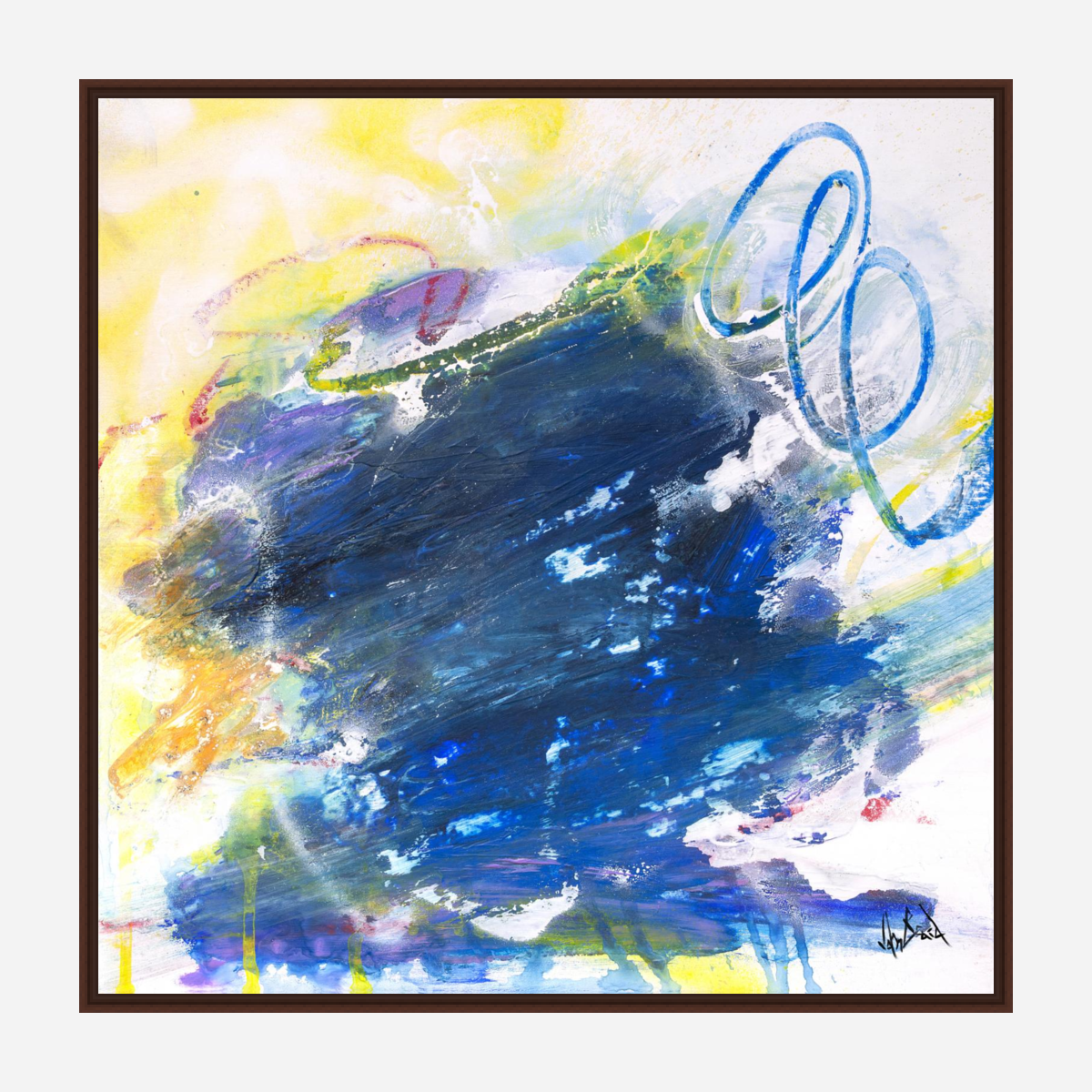 Sapphire Artist Enhanced Canvas Print by John Beard Collection - product image 7 for Resin Society