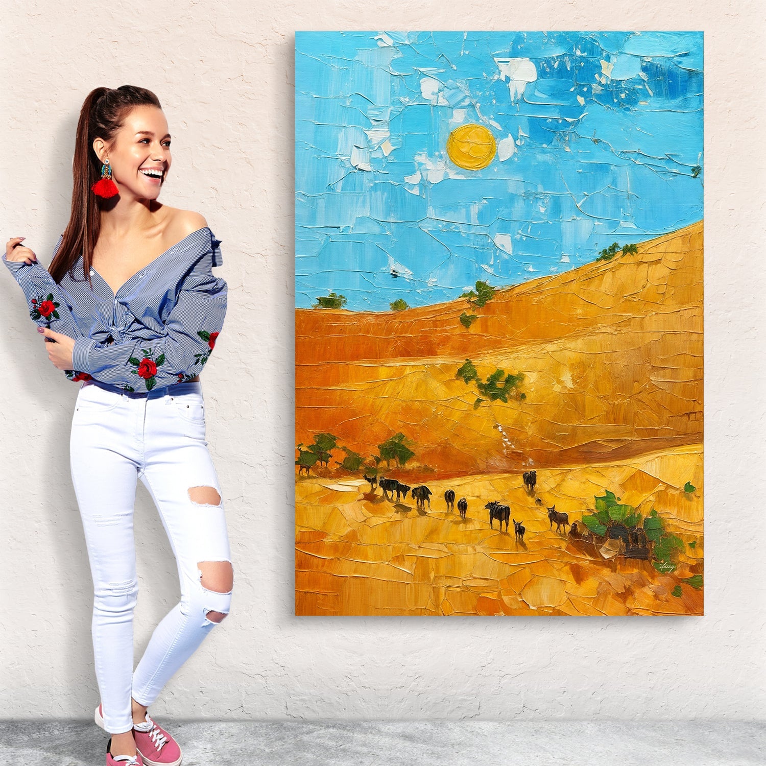 Canvas Print: "Savannah Daze" by Tailored Canvases - product image 4 for Resin Society