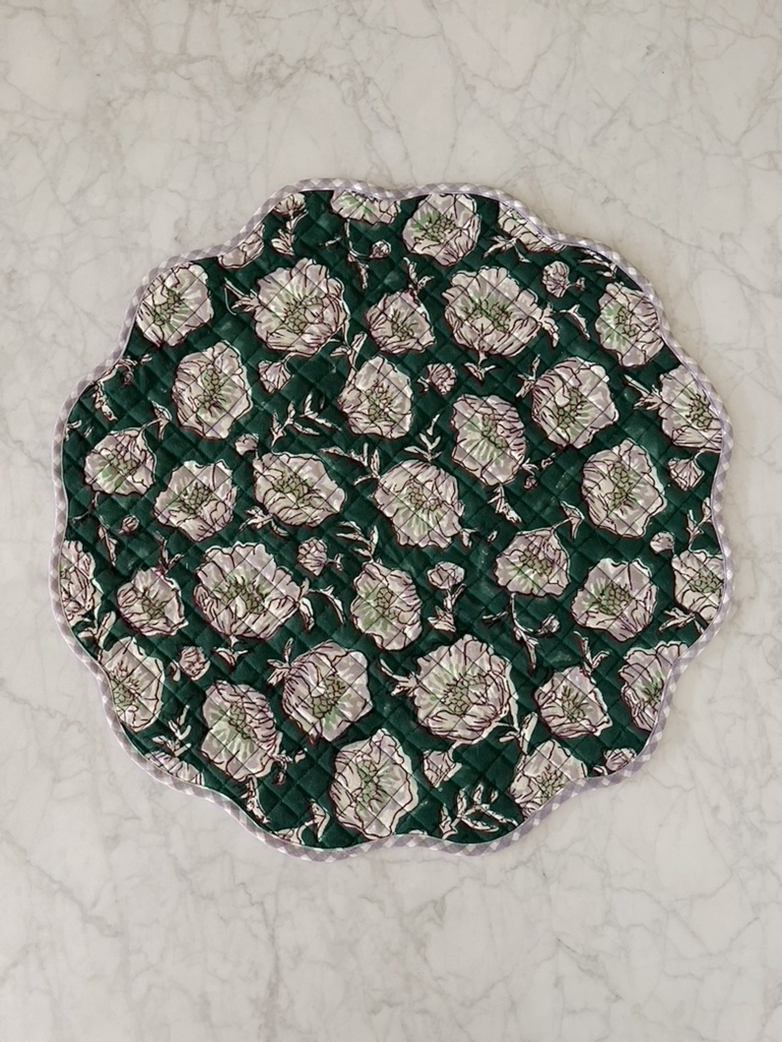 Floral Scalloped Placemats by Sarah Spiegel - product image 4 for Resin Society