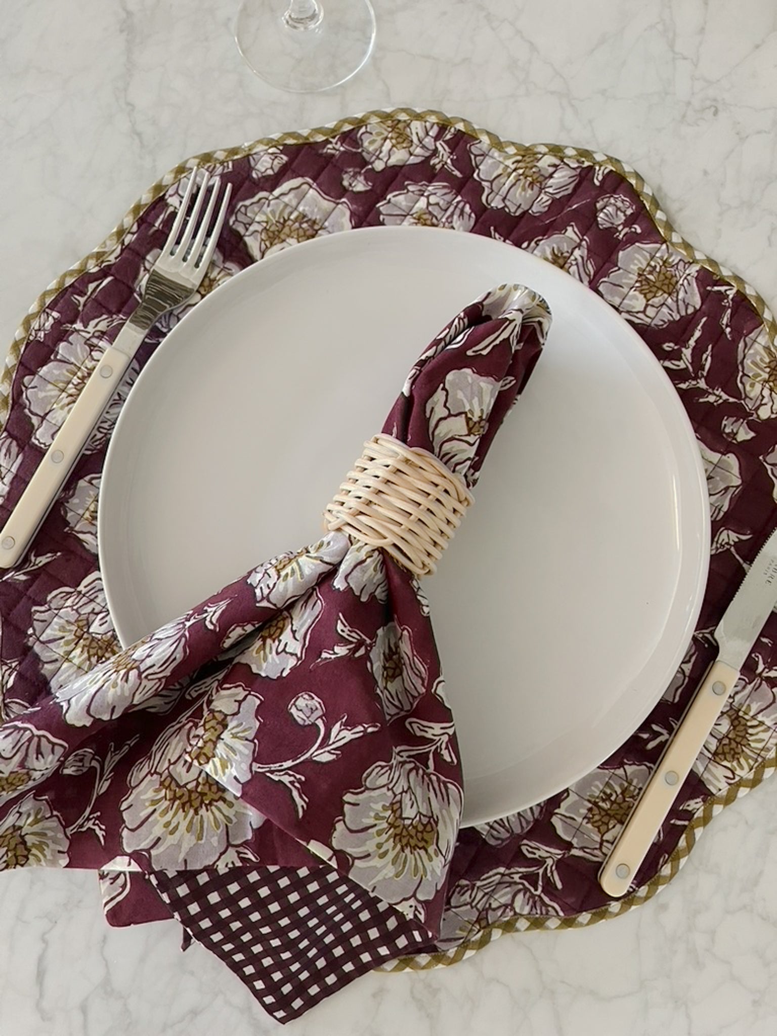 Floral Scalloped Placemats by Sarah Spiegel - product image 7 for Resin Society