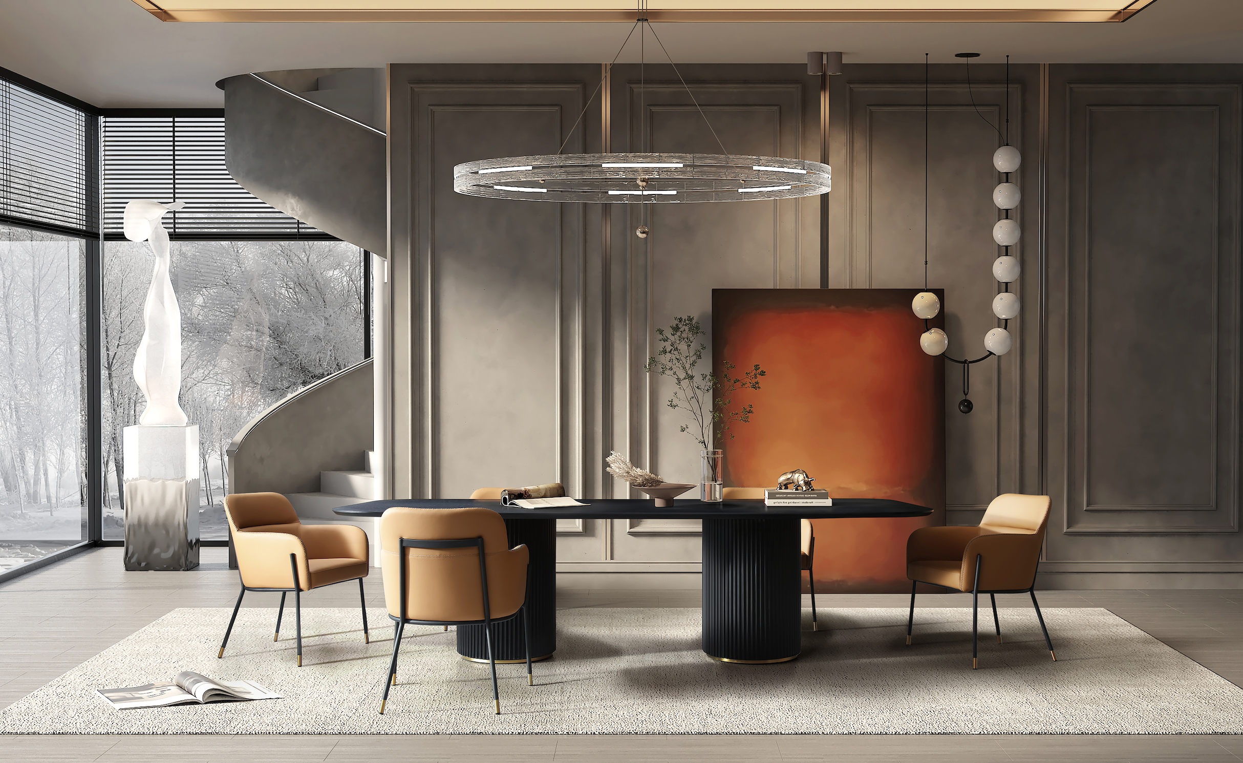 Heidi Dining Table detail image - Resin Society