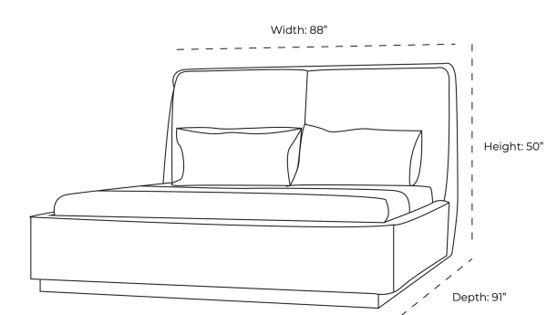 Romina King Bed detail image - Resin Society